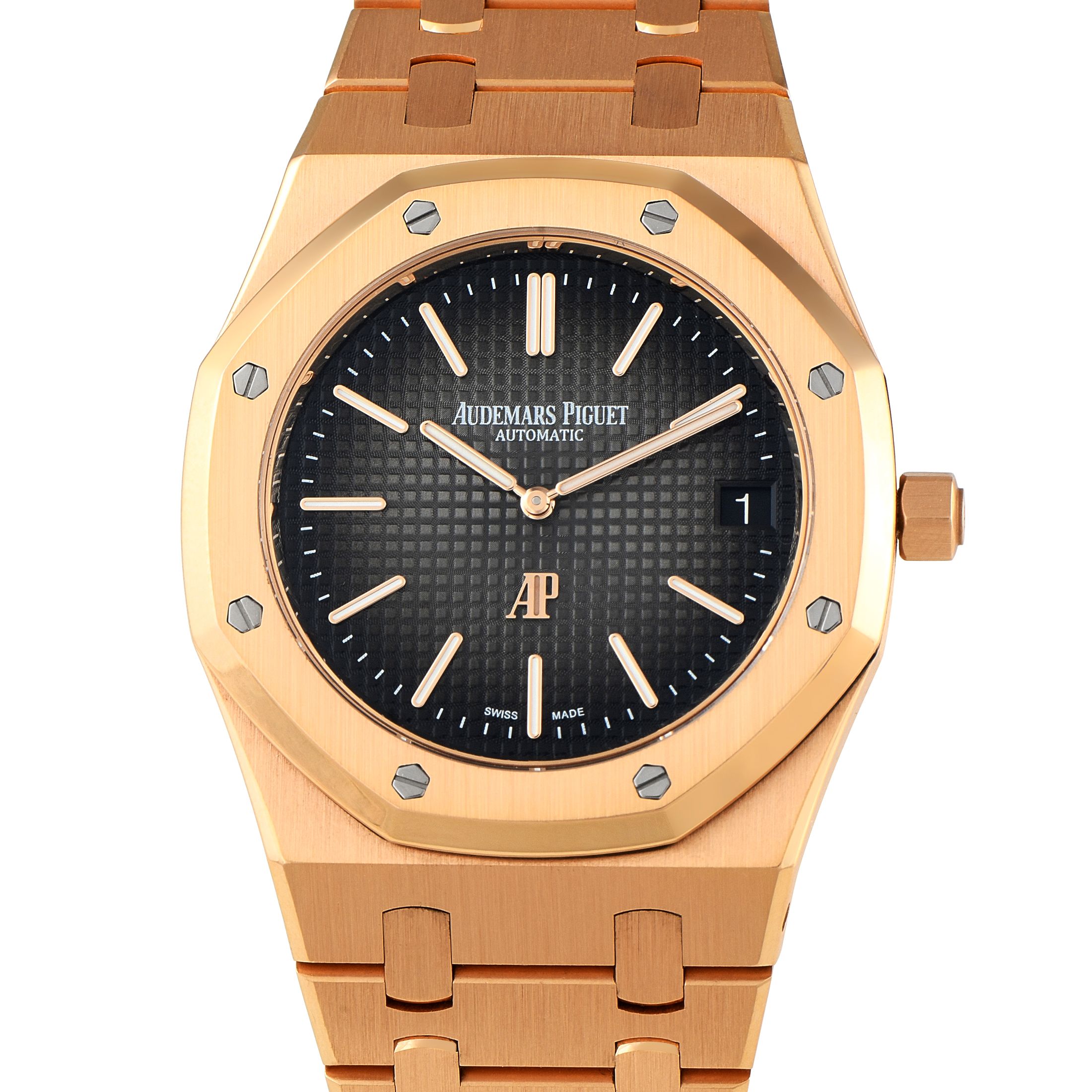 Audemars Piguet Royal Oak Jumbo Extra-Thin 50th Anniversary Rose Gold Watch 16202OR.OO.1240OR.01