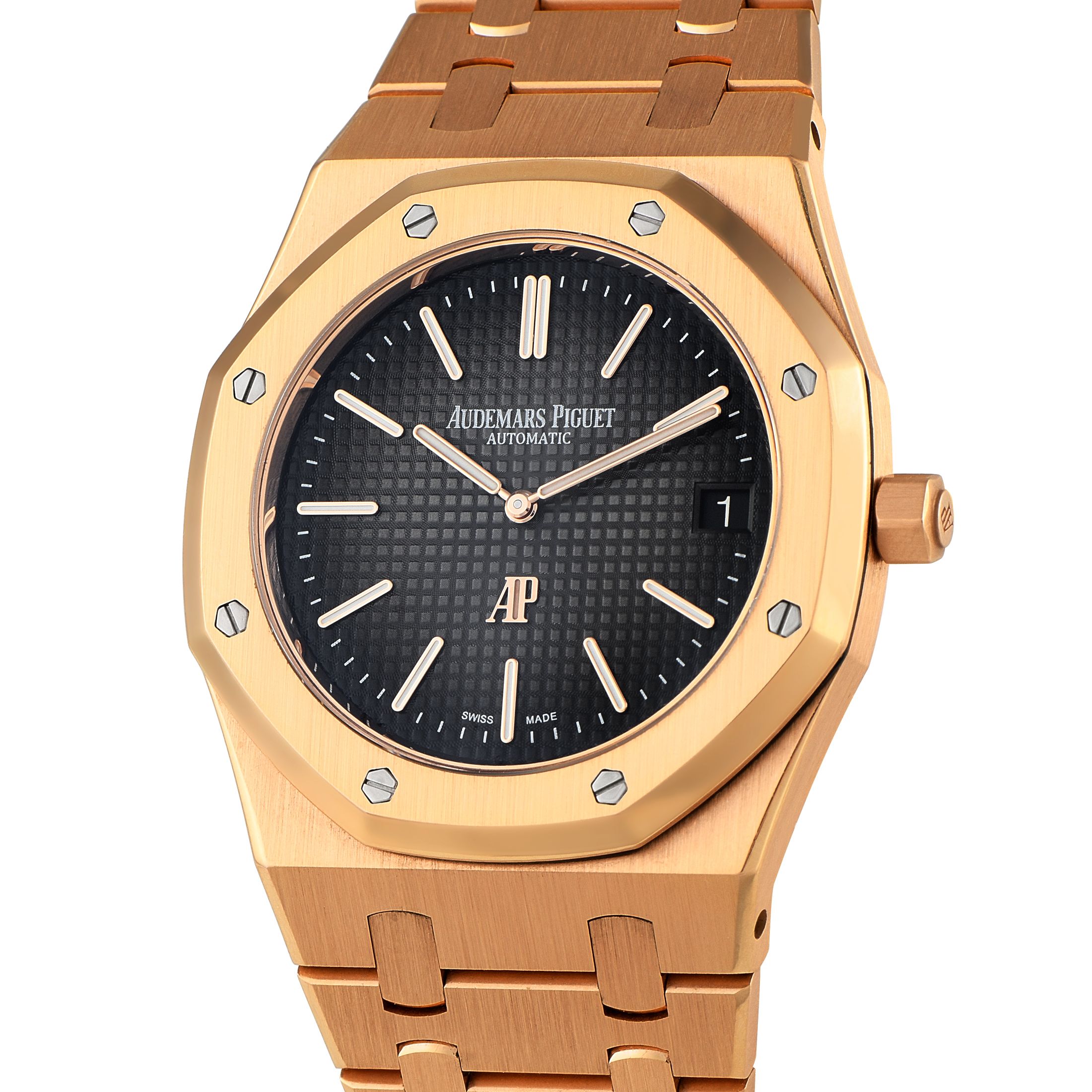 Audemars Piguet Royal Oak Jumbo Extra-Thin 50th Anniversary Rose Gold Watch 16202OR.OO.1240OR.01