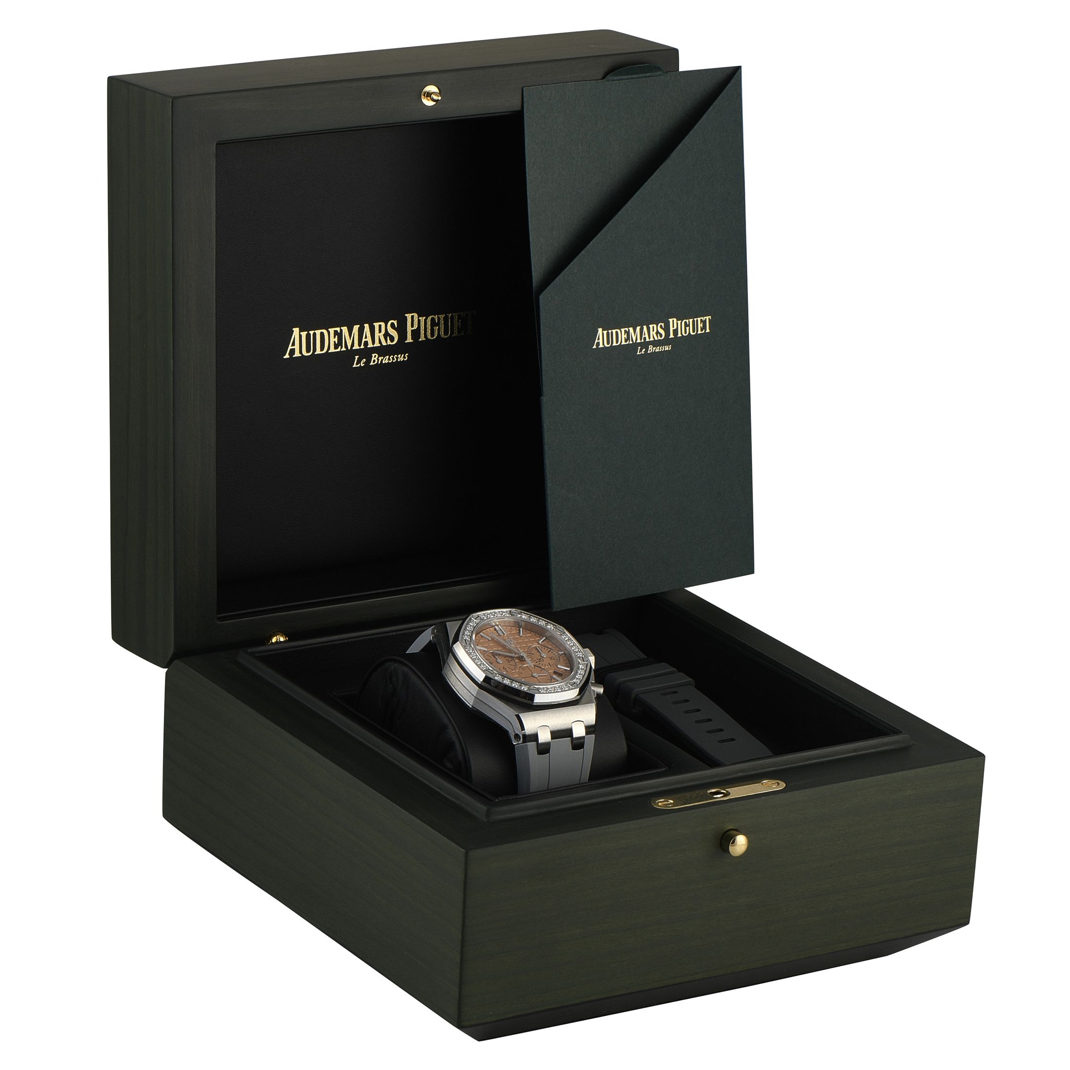 Audemars Piguet Royal Oak Offshore Salmon Dial Diamond Bezel Watch 26231ST.ZZ.A178CA.01