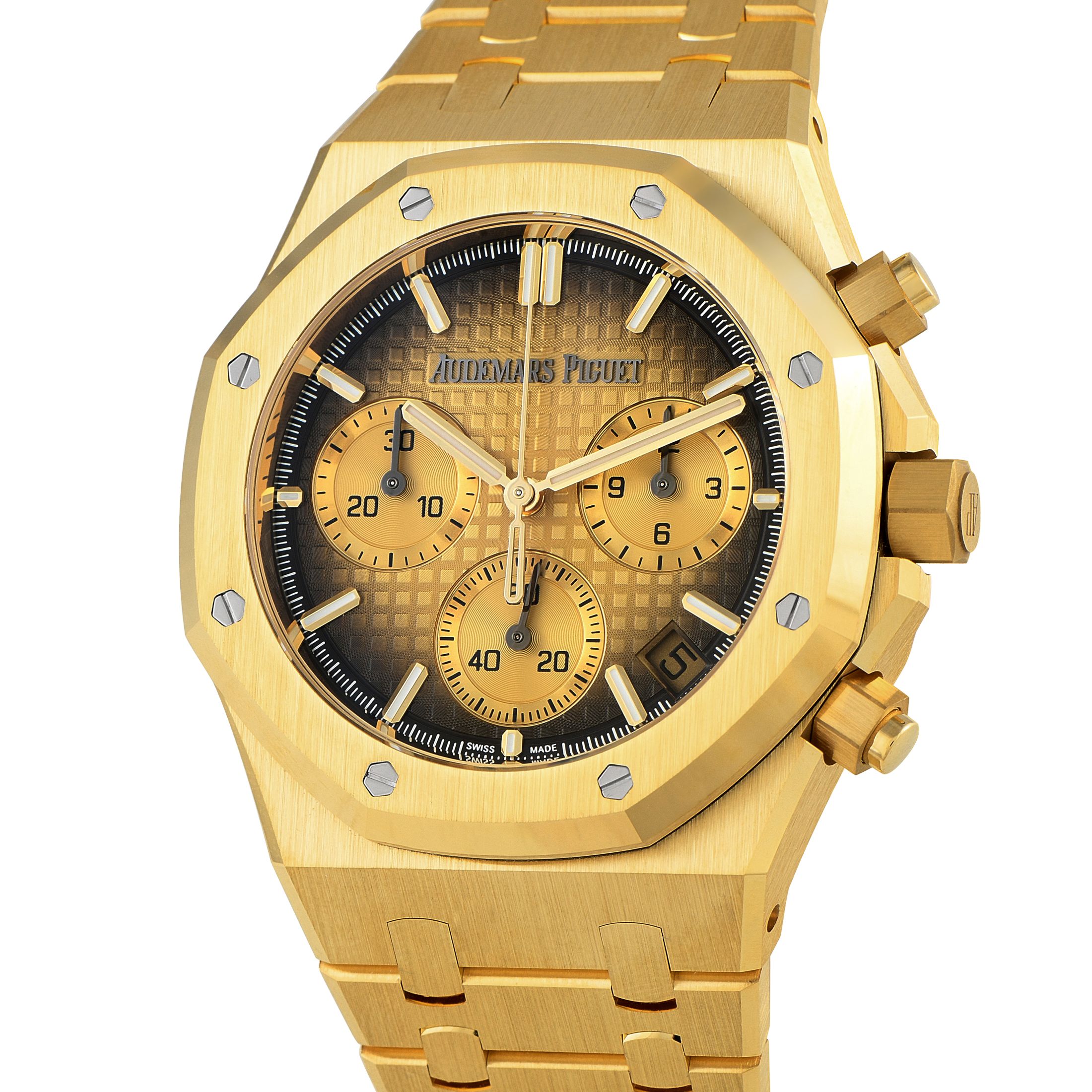 Audemars Piguet Royal Oak Chronograph Smoked Gold Dial Yellow Gold Watch 26240ba.oo.1320ba.02