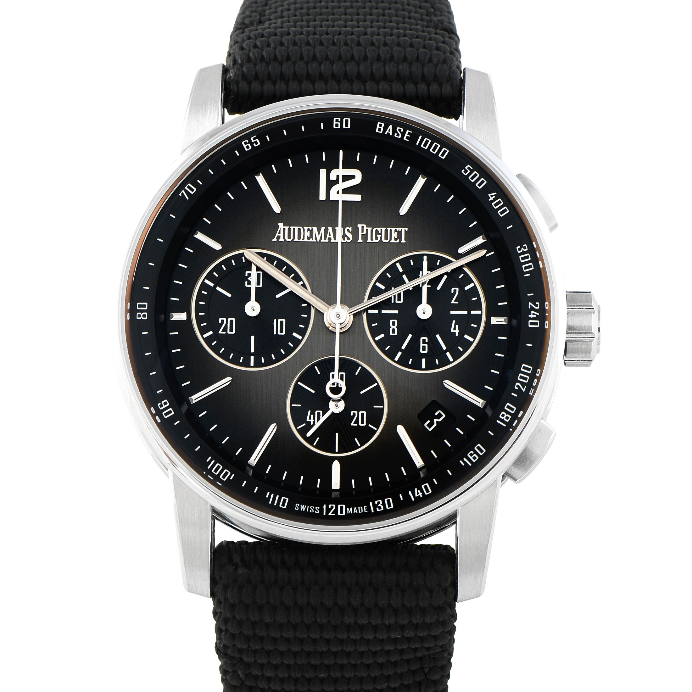 Audemars Piguet Code 11.59 Chronograph White Gold and Black Ceramic Watch 26393NB.OO.A002KB.01