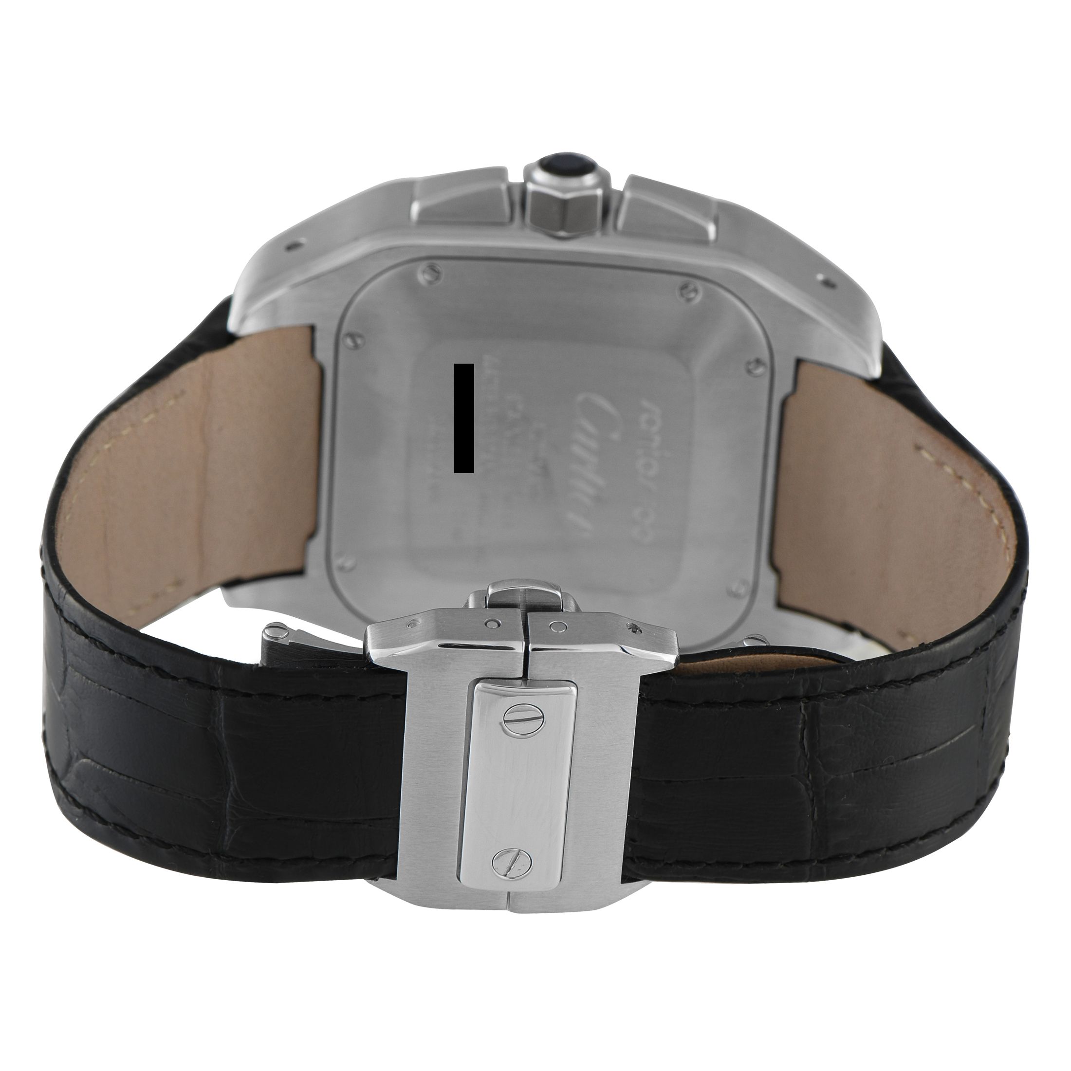 Cartier Santos 100 Xl Chronograph Steel Watch 2740