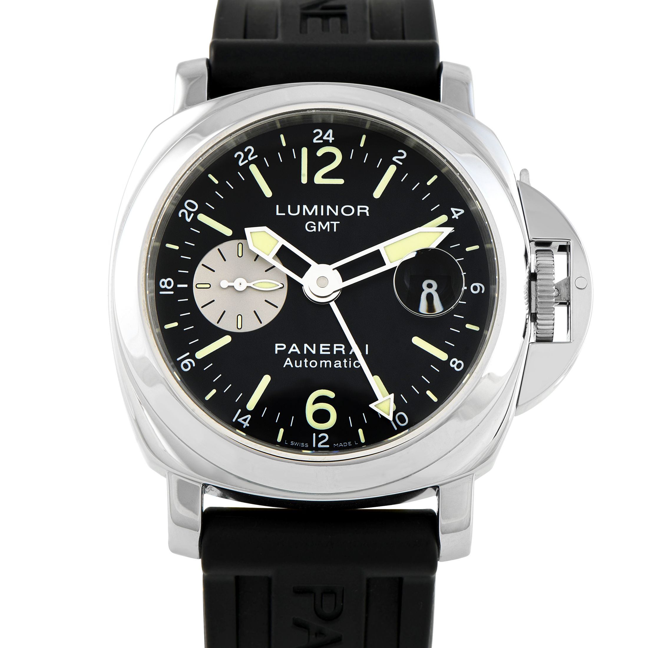 Officine Panerai Luminor GMT Steel Watch PAM00088