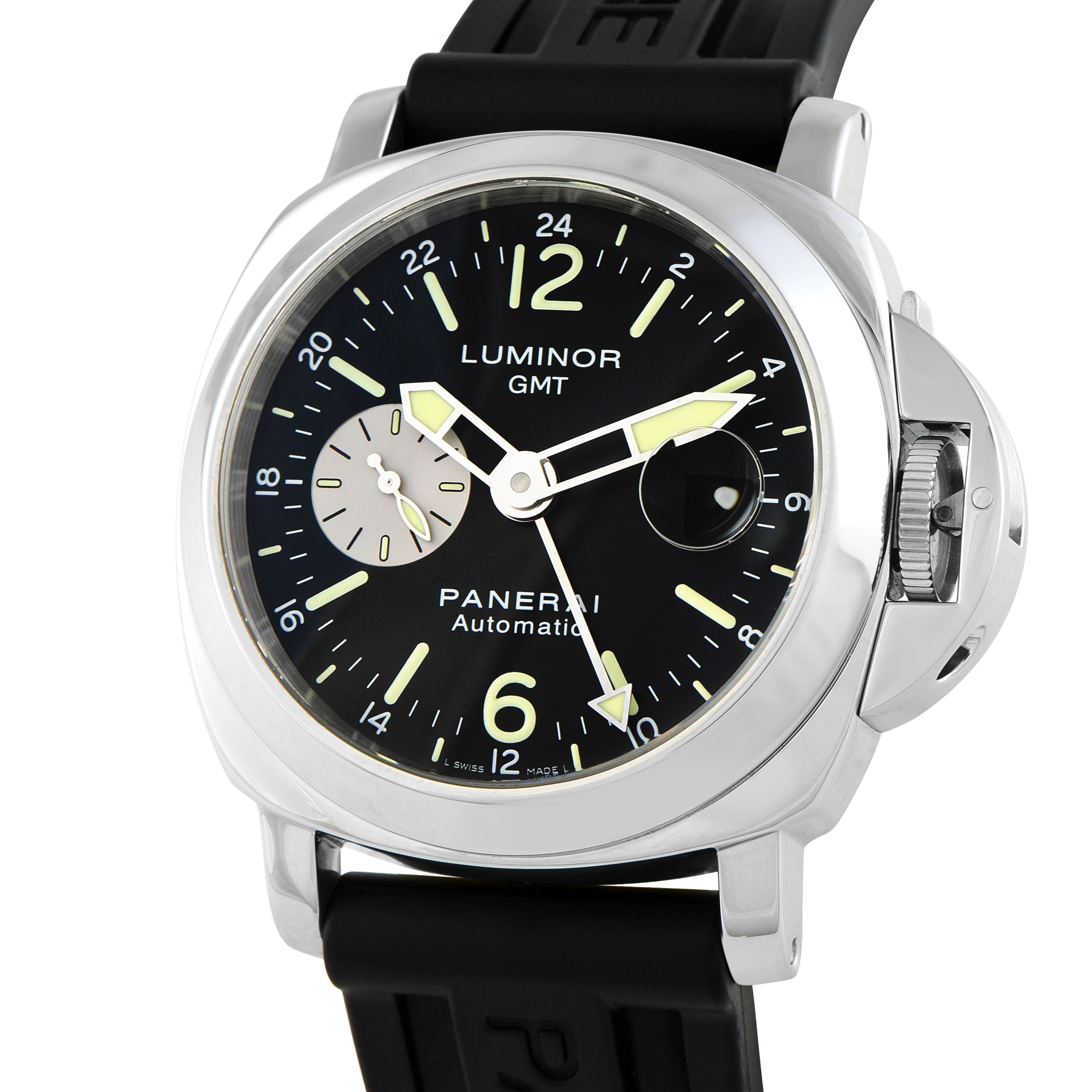 Officine Panerai Luminor GMT Steel Watch PAM00088