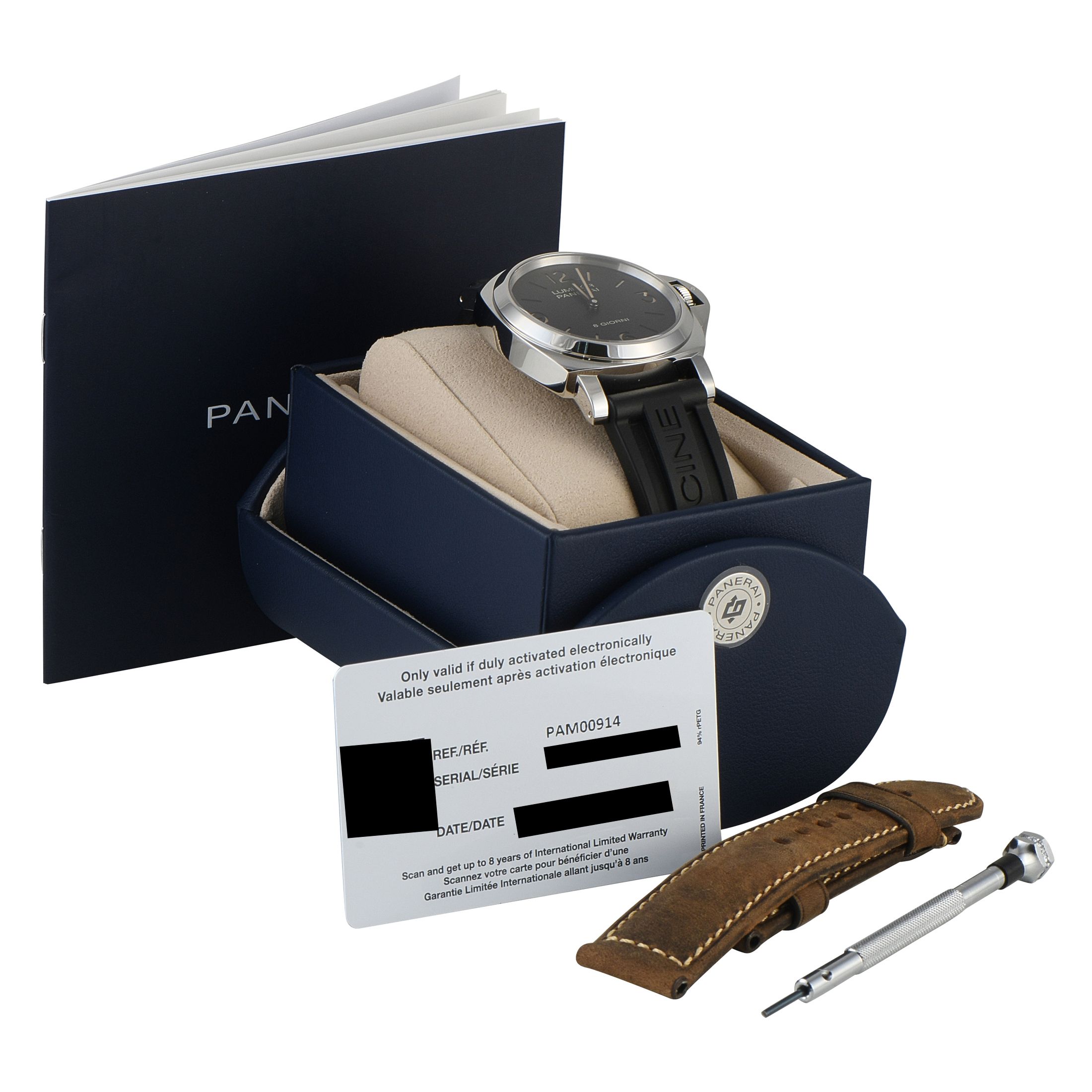 Officine Panerai Luminor 8 Giorni Steel Watch PAM00914 - 44