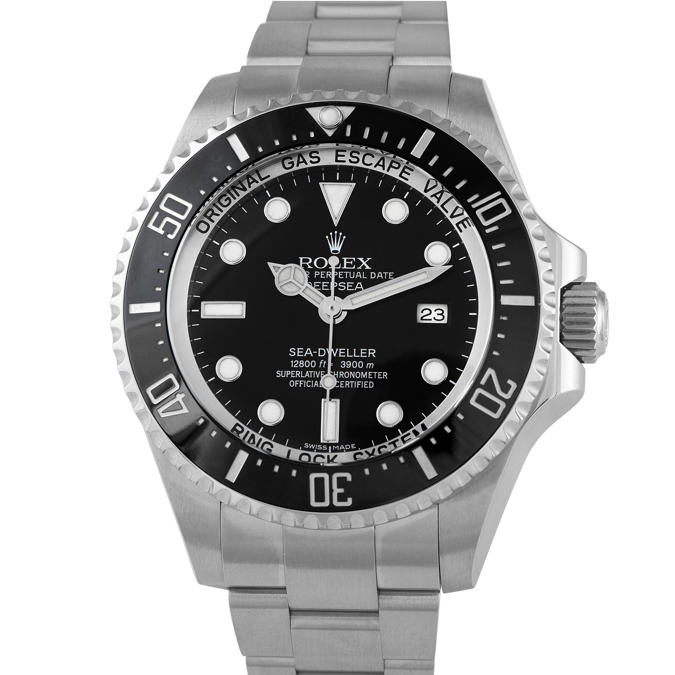 Rolex Sea-Dweller Deepsea Black Dial Steel Watch 116660