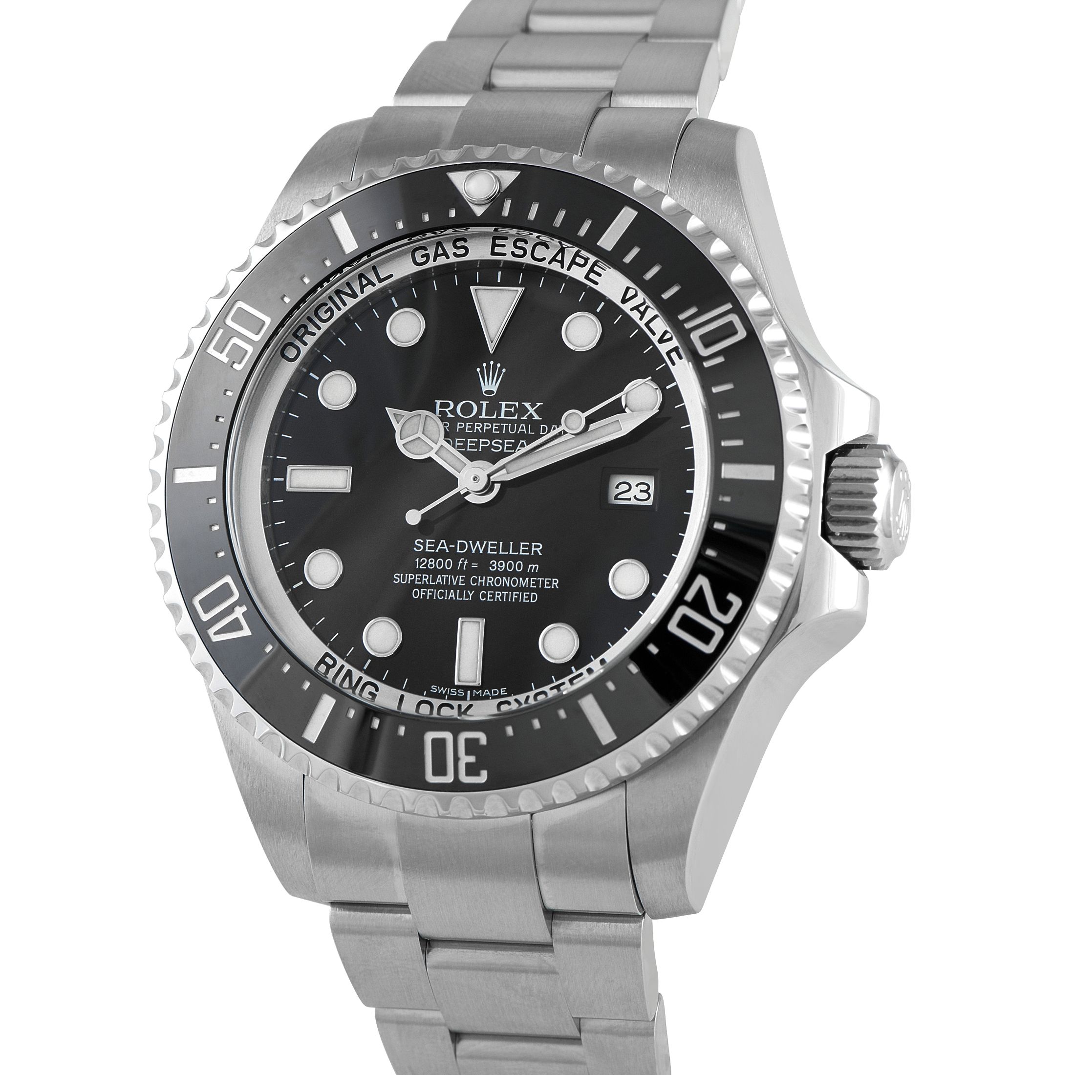 Rolex Sea-Dweller Deepsea Black Dial Steel Watch 116660