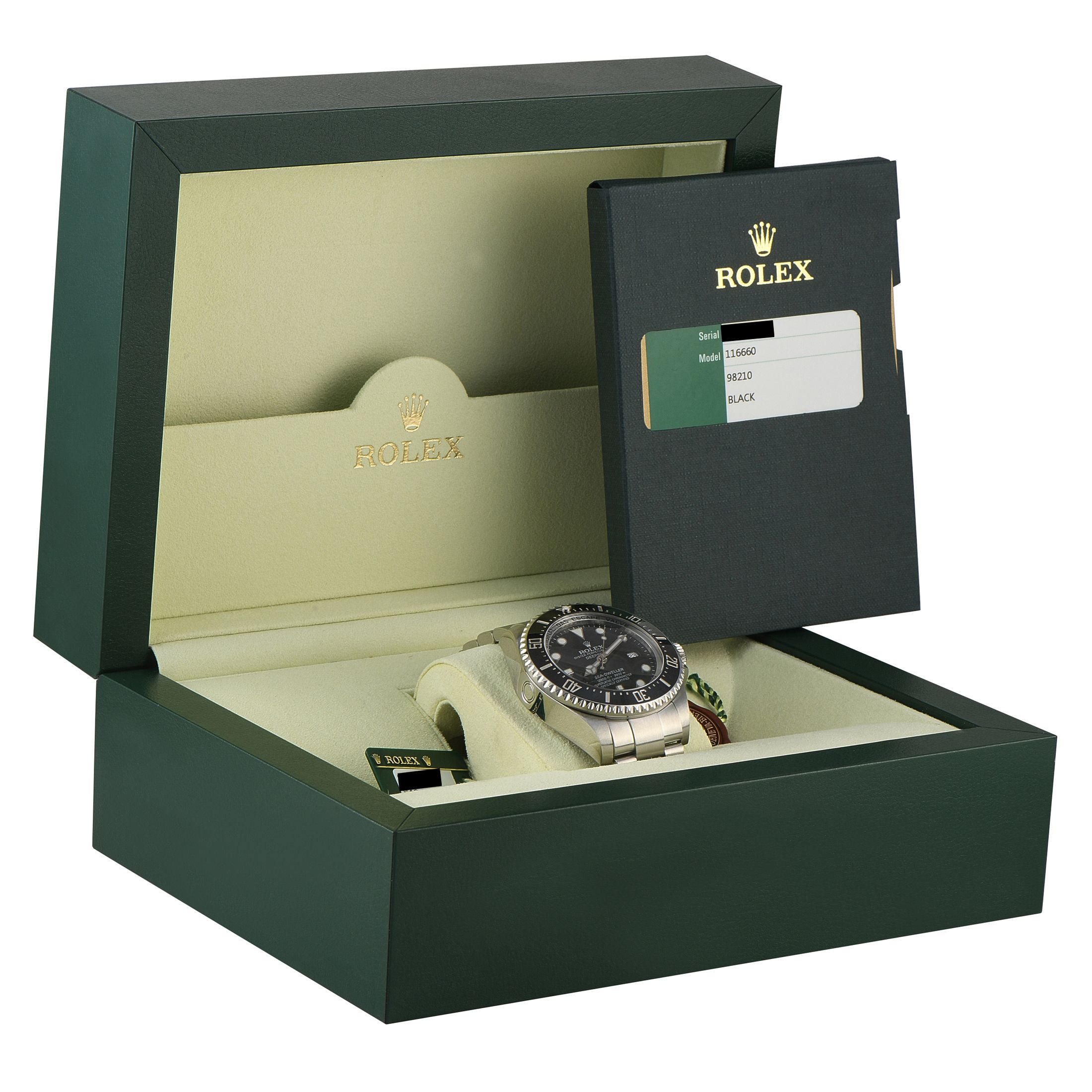 Rolex Sea-Dweller Deepsea Black Dial Steel Watch 116660