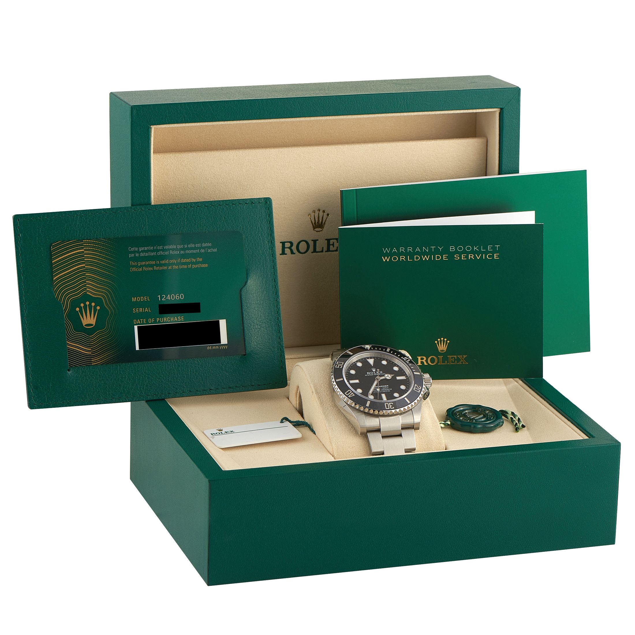 Rolex Submariner No Date Steel Watch 124060