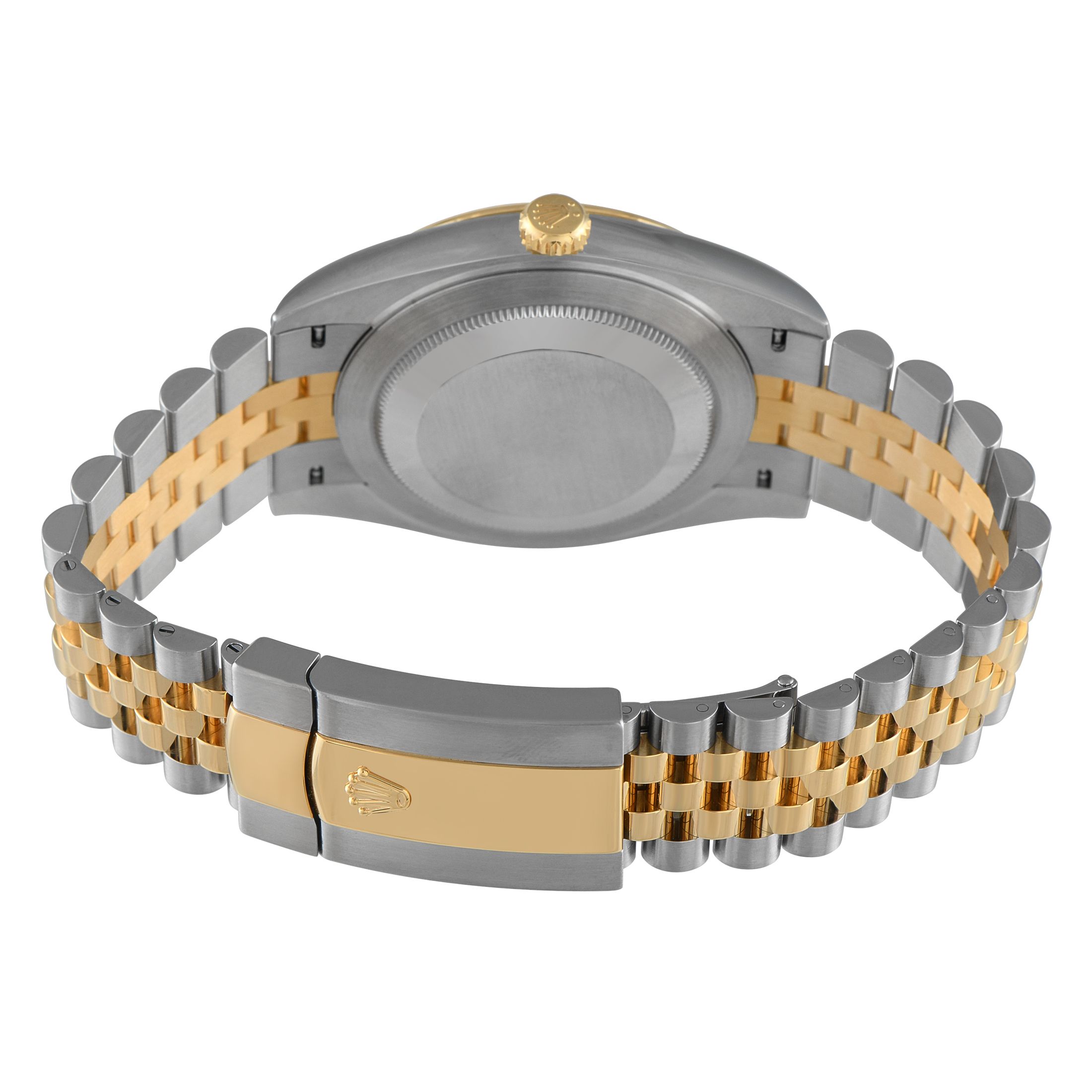 Rolex Datejust 41 Diamond-Set Black Dial Two-Tone Jubilee Watch 126333