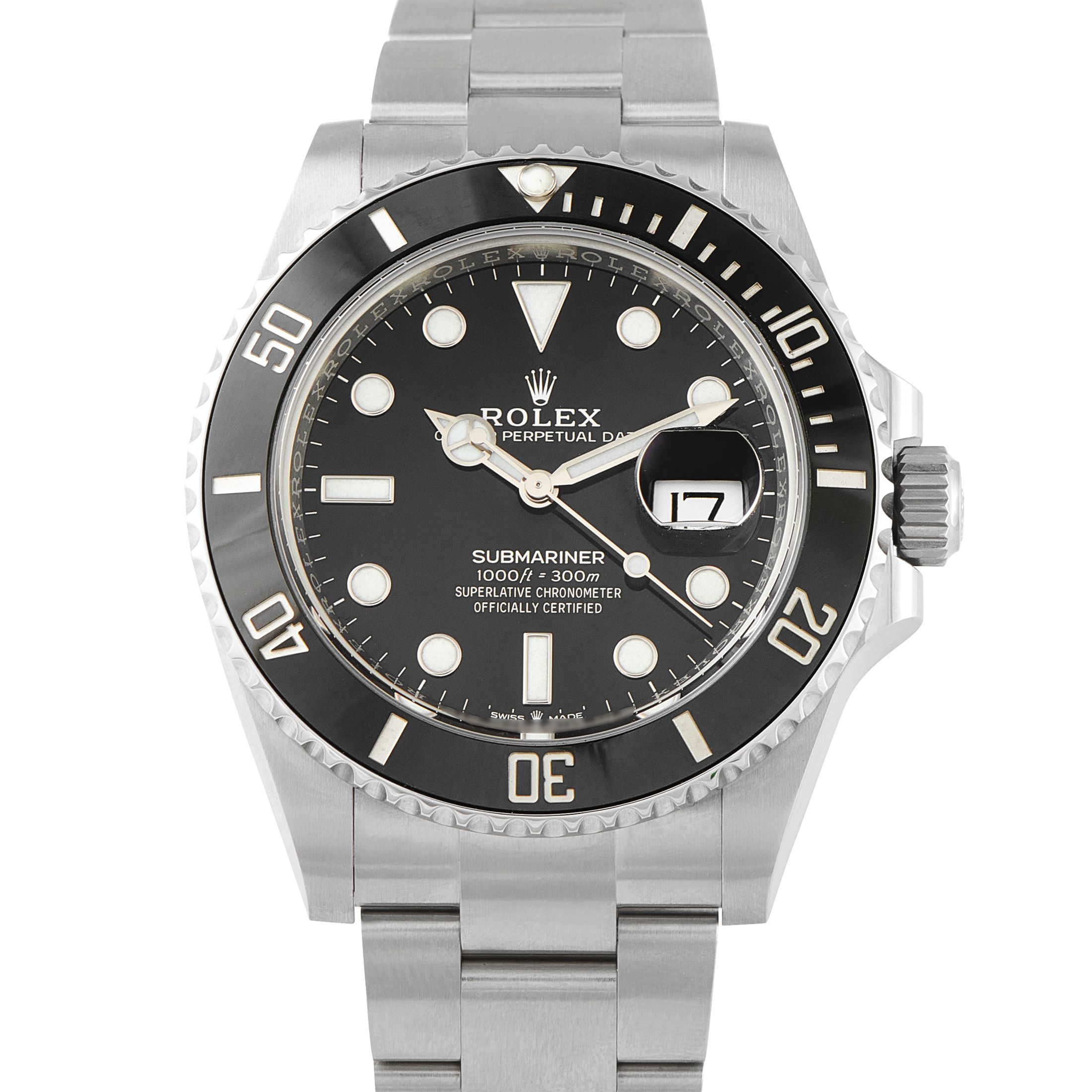 Rolex Submariner Date Black Dial Steel Watch 126610LN