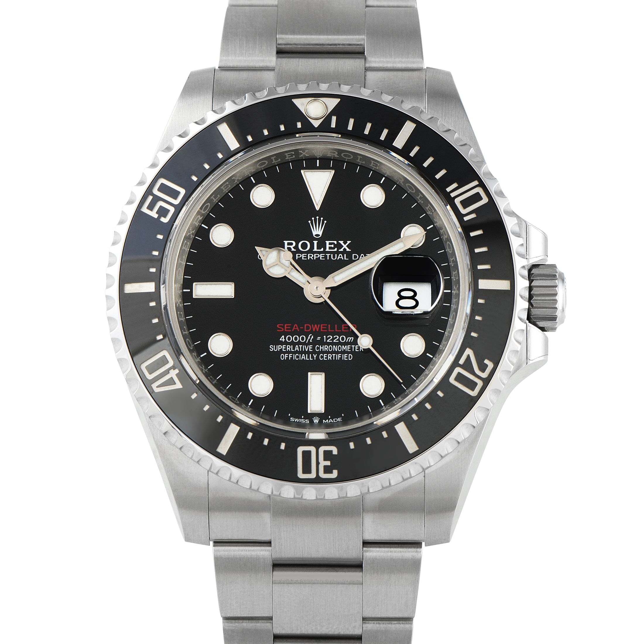 Rolex Deepsea Sea-Dweller Black Dial Steel Watch 126660
