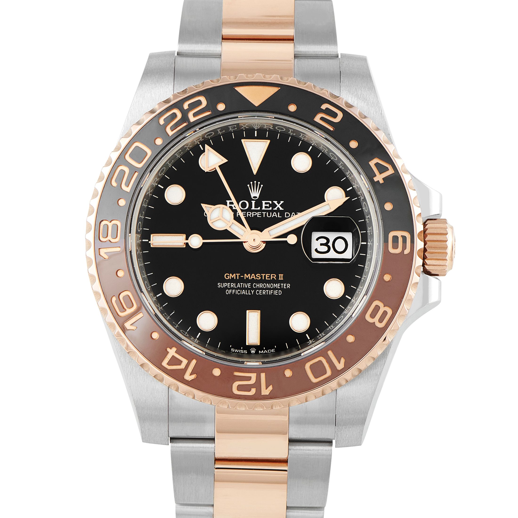 Rolex GMT-Master II Root Beer Two-Tone Oyster Watch 126711CHNR