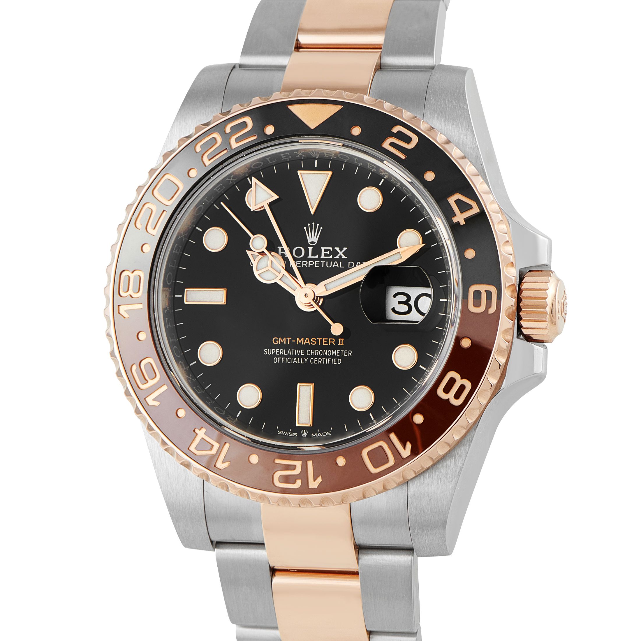 Rolex GMT-Master II Root Beer Two-Tone Oyster Watch 126711CHNR