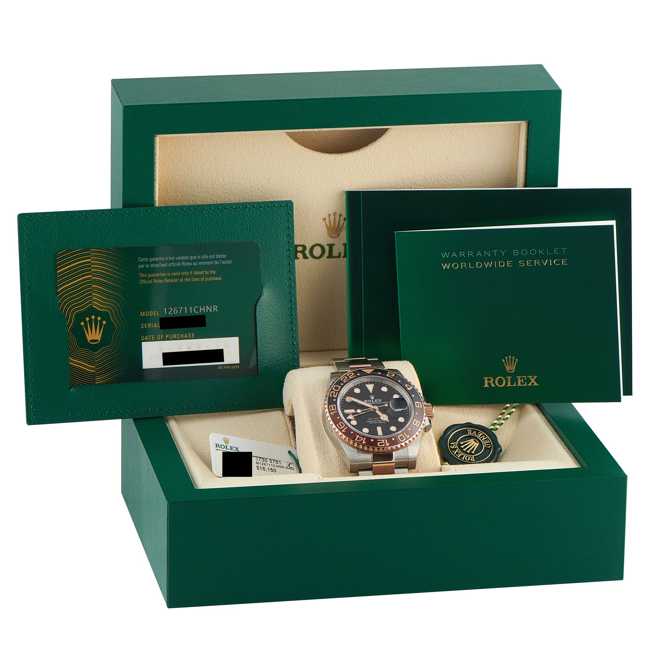 Rolex GMT-Master II Root Beer Two-Tone Oyster Watch 126711CHNR