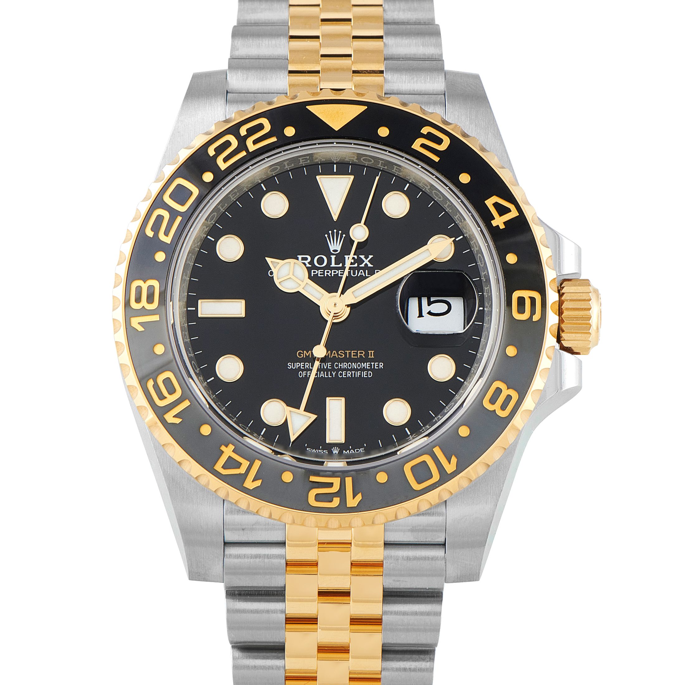 Rolex GMT-Master II Two-Tone Jubilee Watch 126713GRNR