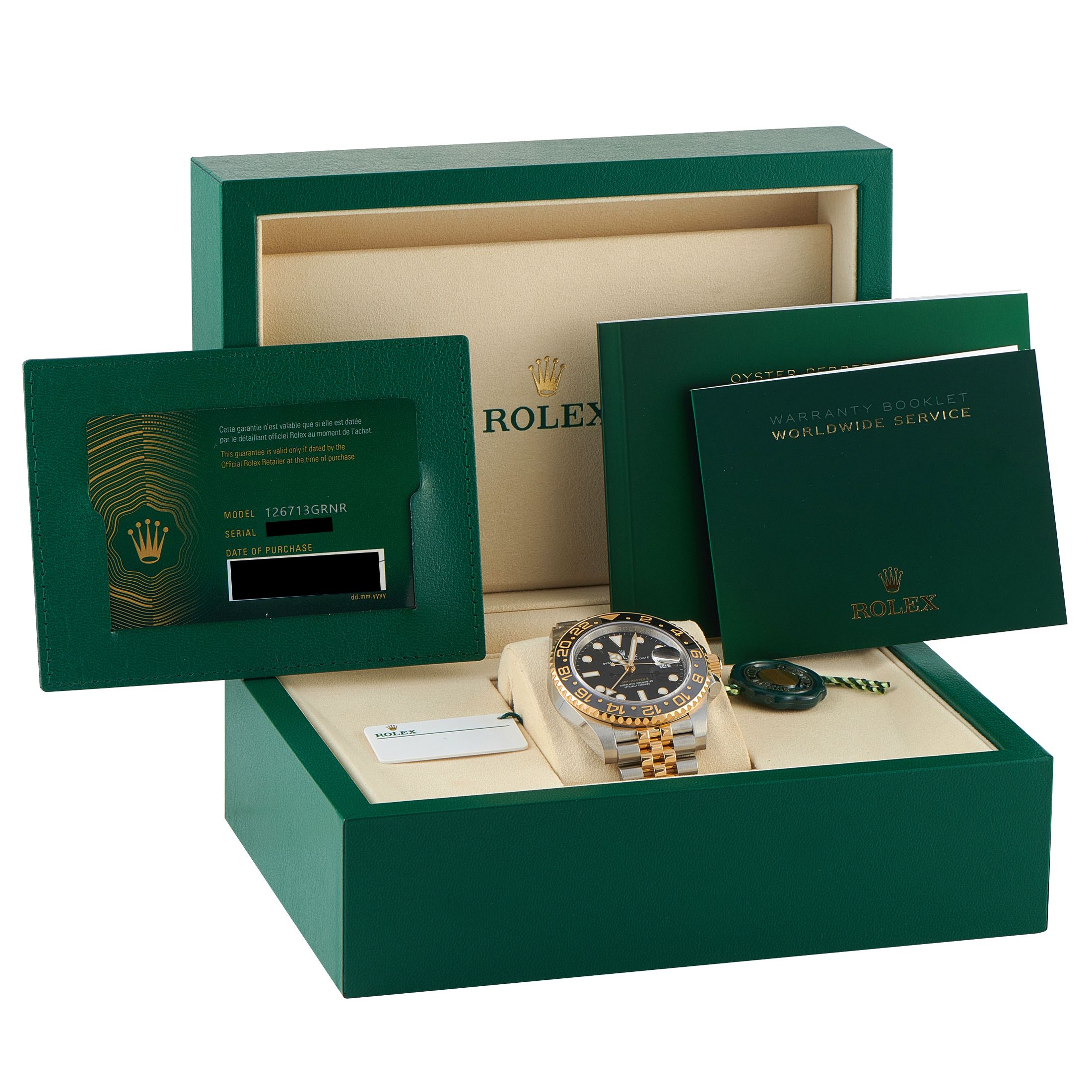 Rolex GMT-Master II Two-Tone Jubilee Watch 126713GRNR