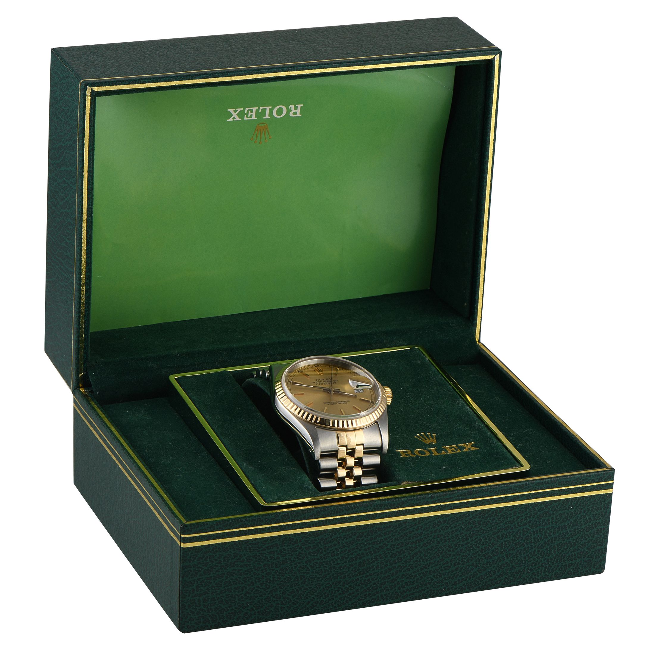 Rolex Datejust 36 Champagne Dial Two-Tone Jubilee Watch 16233