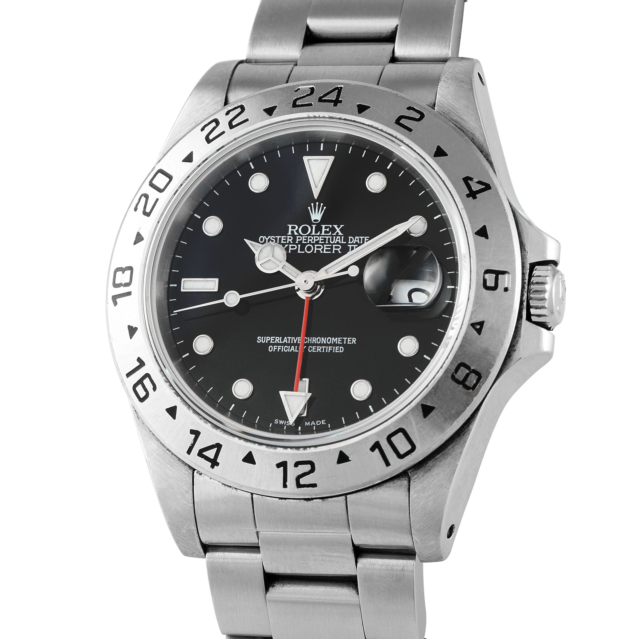 Rolex Explorer II Black Dial Steel Watch 16570