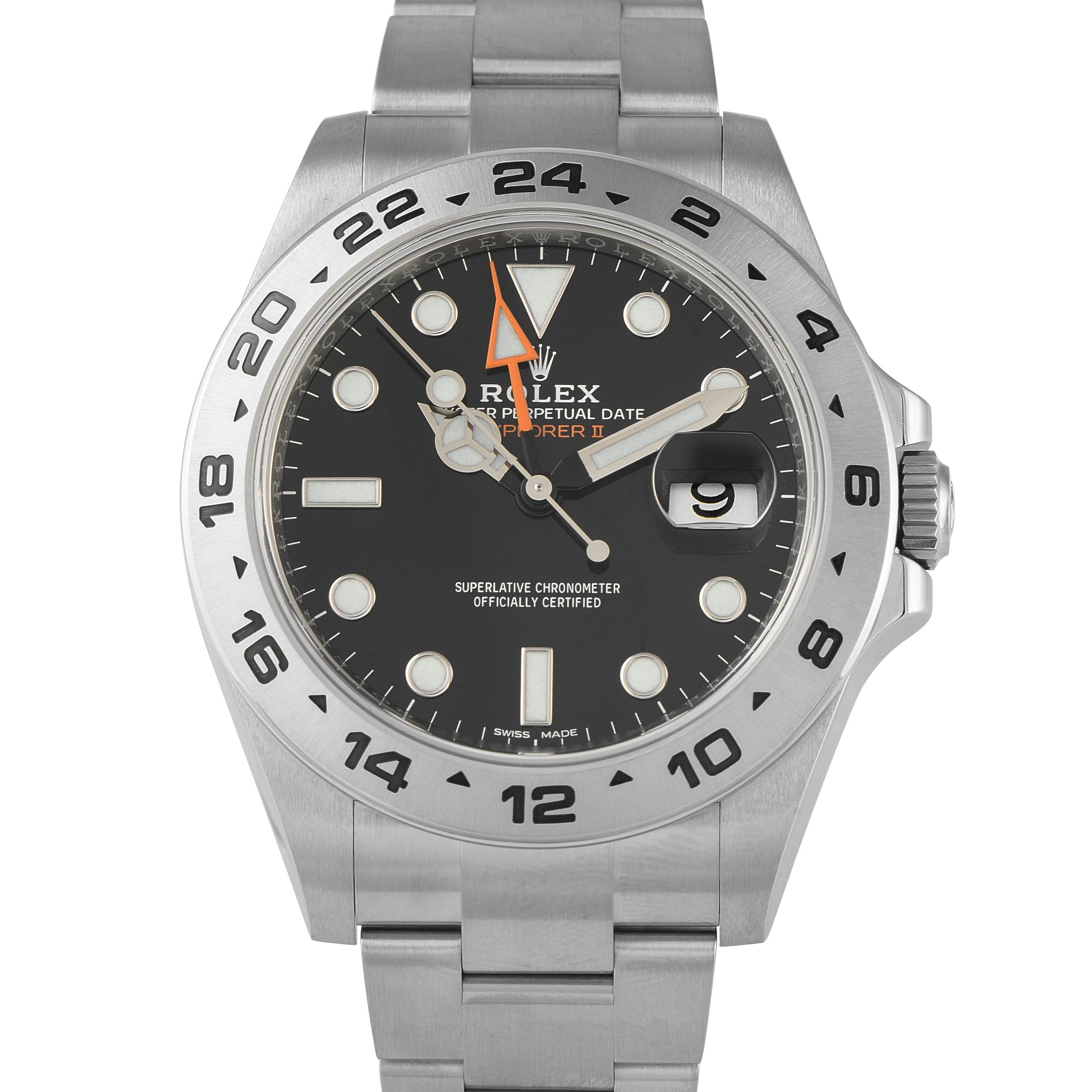 Rolex Explorer II Black Dial Steel Oyster Watch 216570