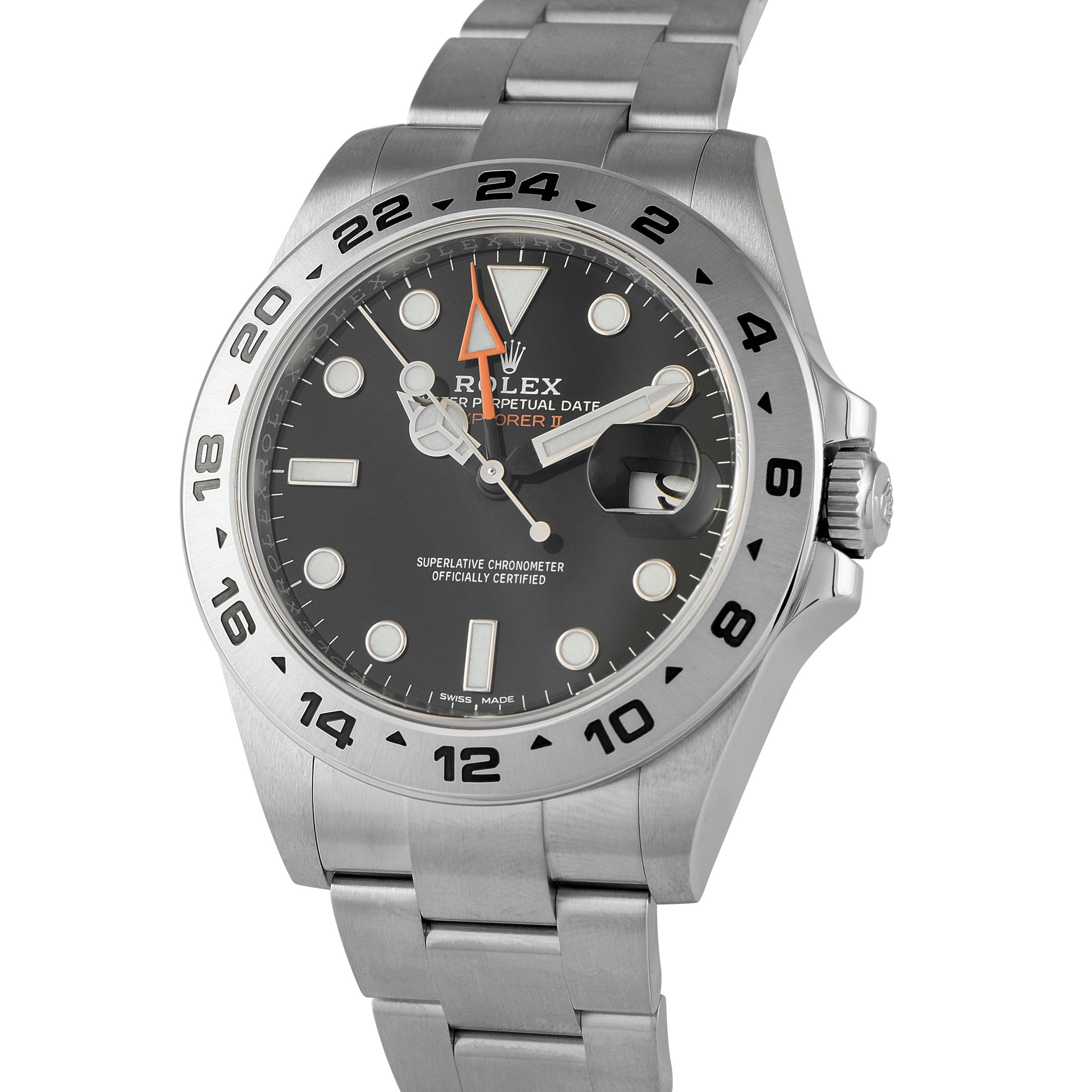 Rolex Explorer II Black Dial Steel Oyster Watch 216570