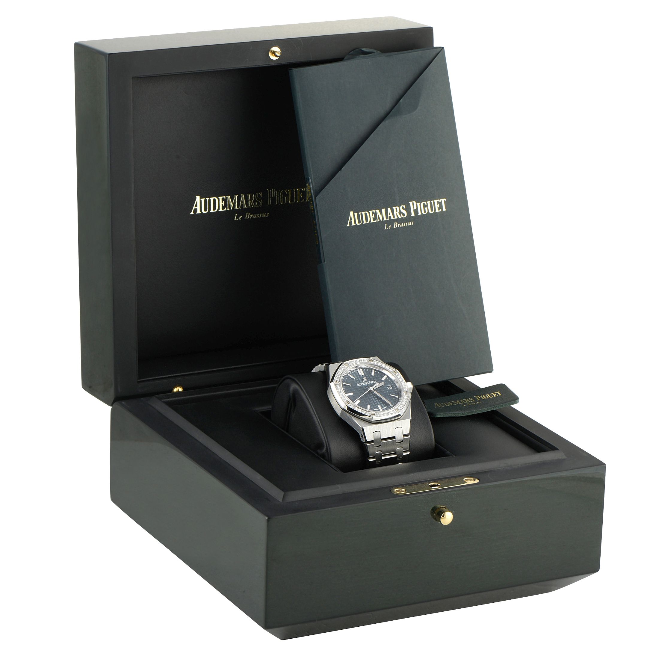 Audemars Piguet Royal Oak Diamond Bezel Steel Watch 77351ST.ZZ.1261ST.01