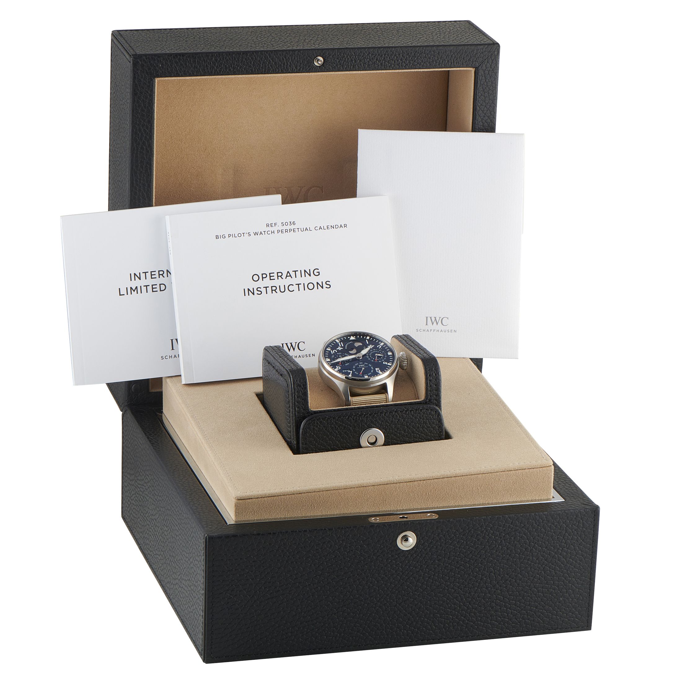 IWC Big Pilot's Perpetual Calendar Steel Watch W503605 IW503605