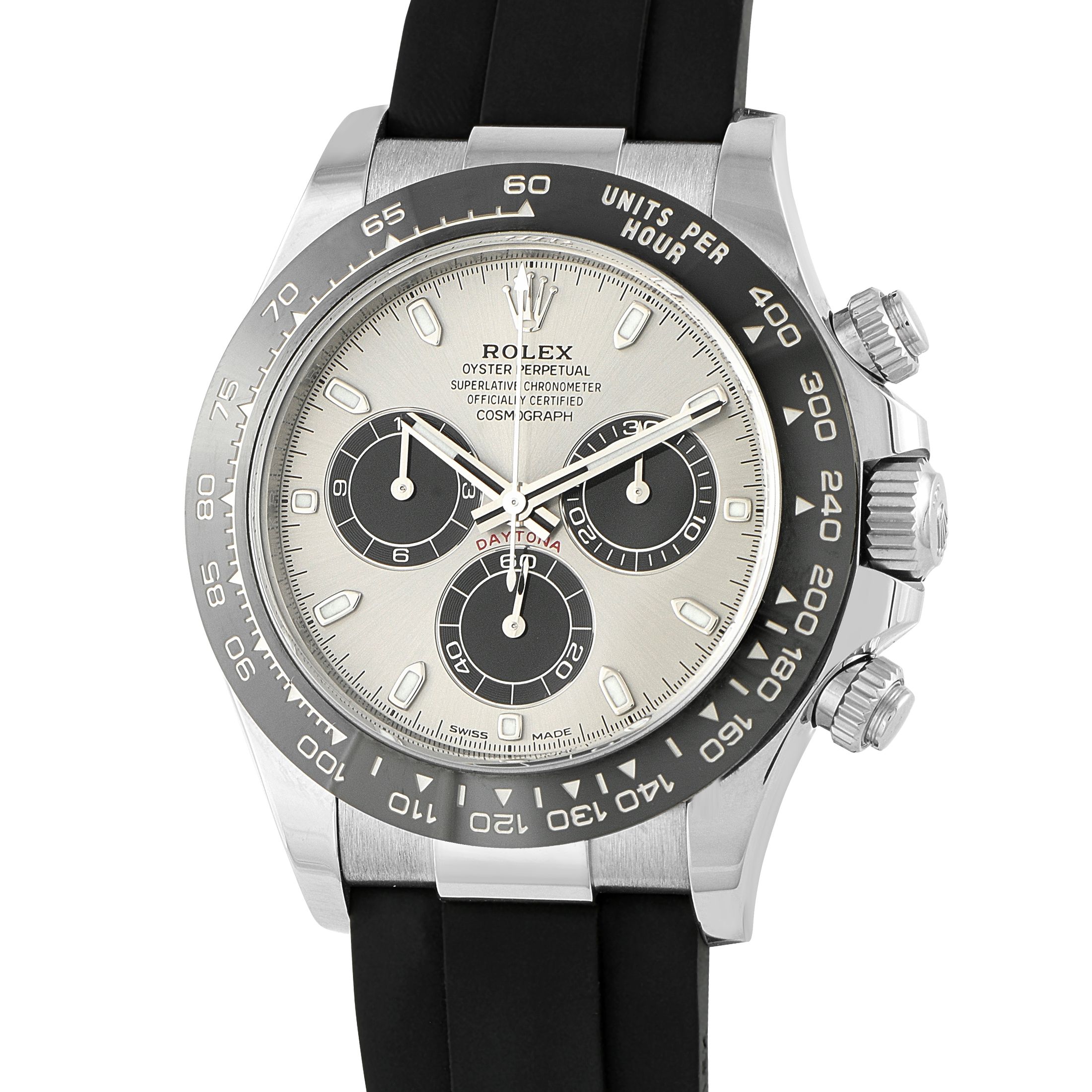 Rolex Daytona White Gold Oysterflex Watch 116519
