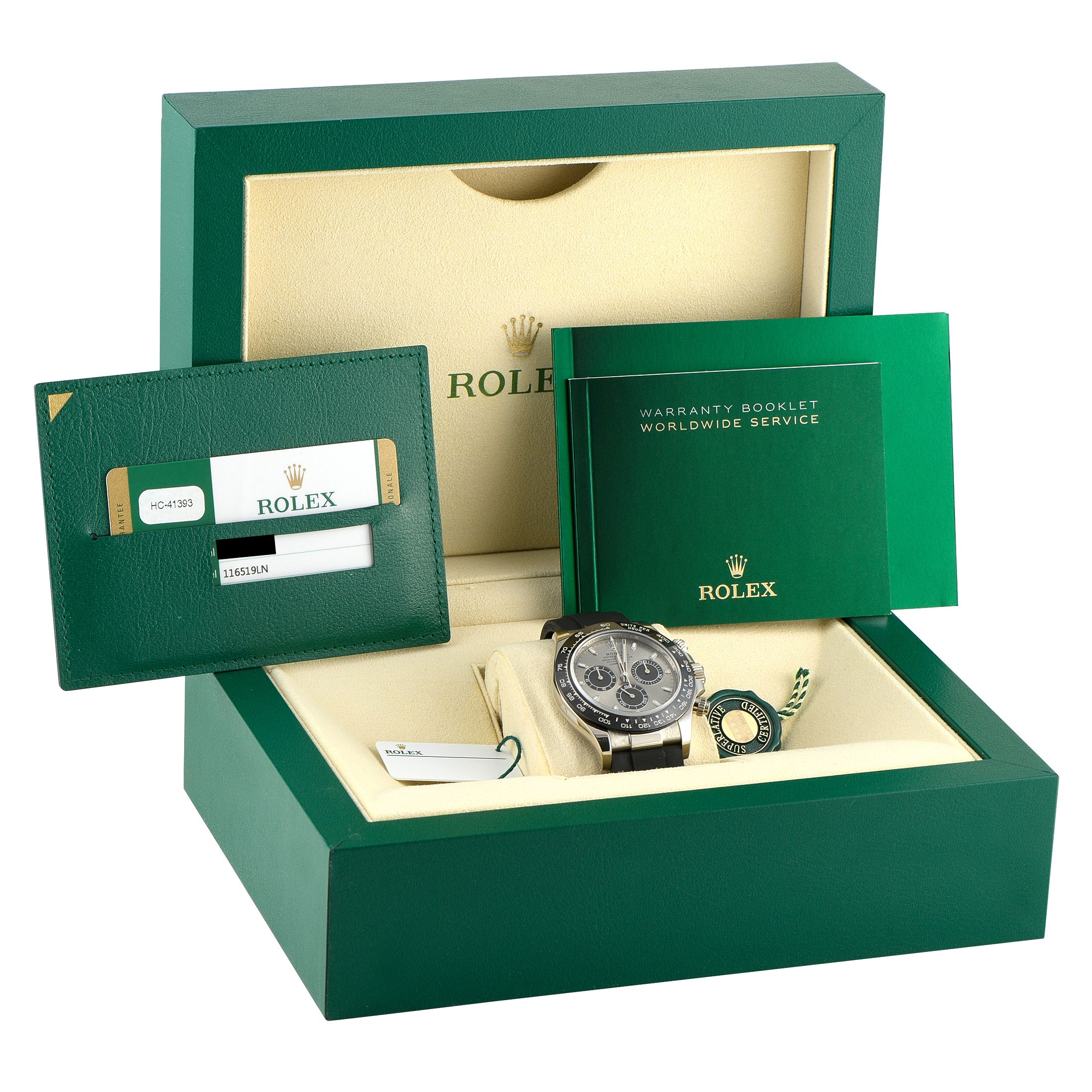 Rolex Daytona White Gold Oysterflex Watch 116519