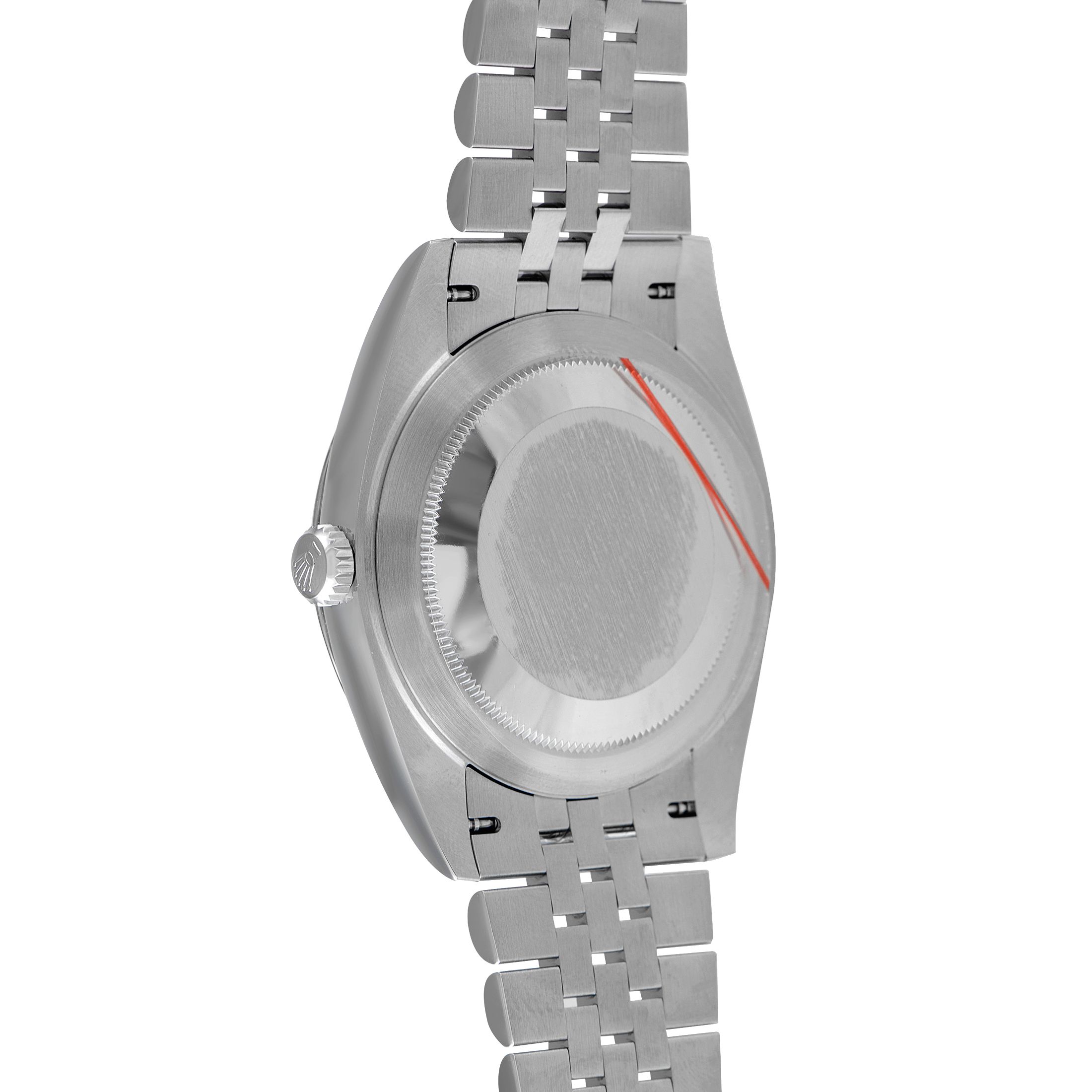 Rolex Datejust 41 Black Dial Steel and White Gold Jubilee Watch 126334