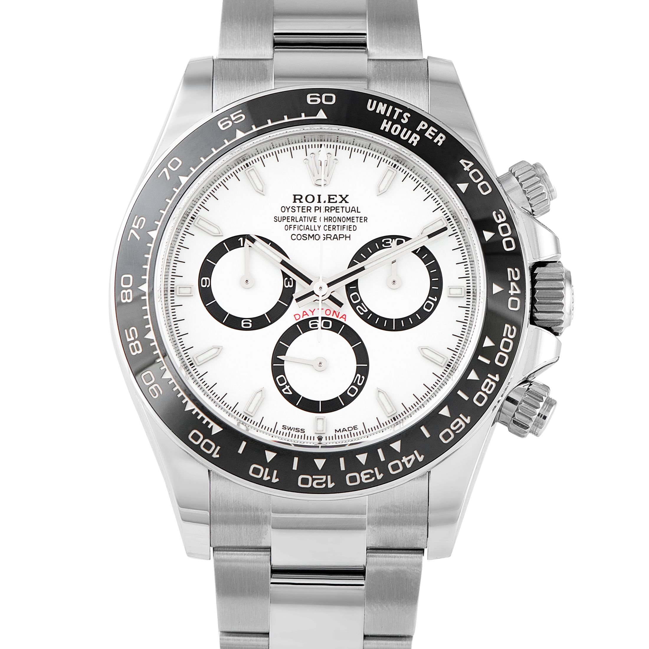 Rolex Daytona White Dial Steel Watch 126500LN