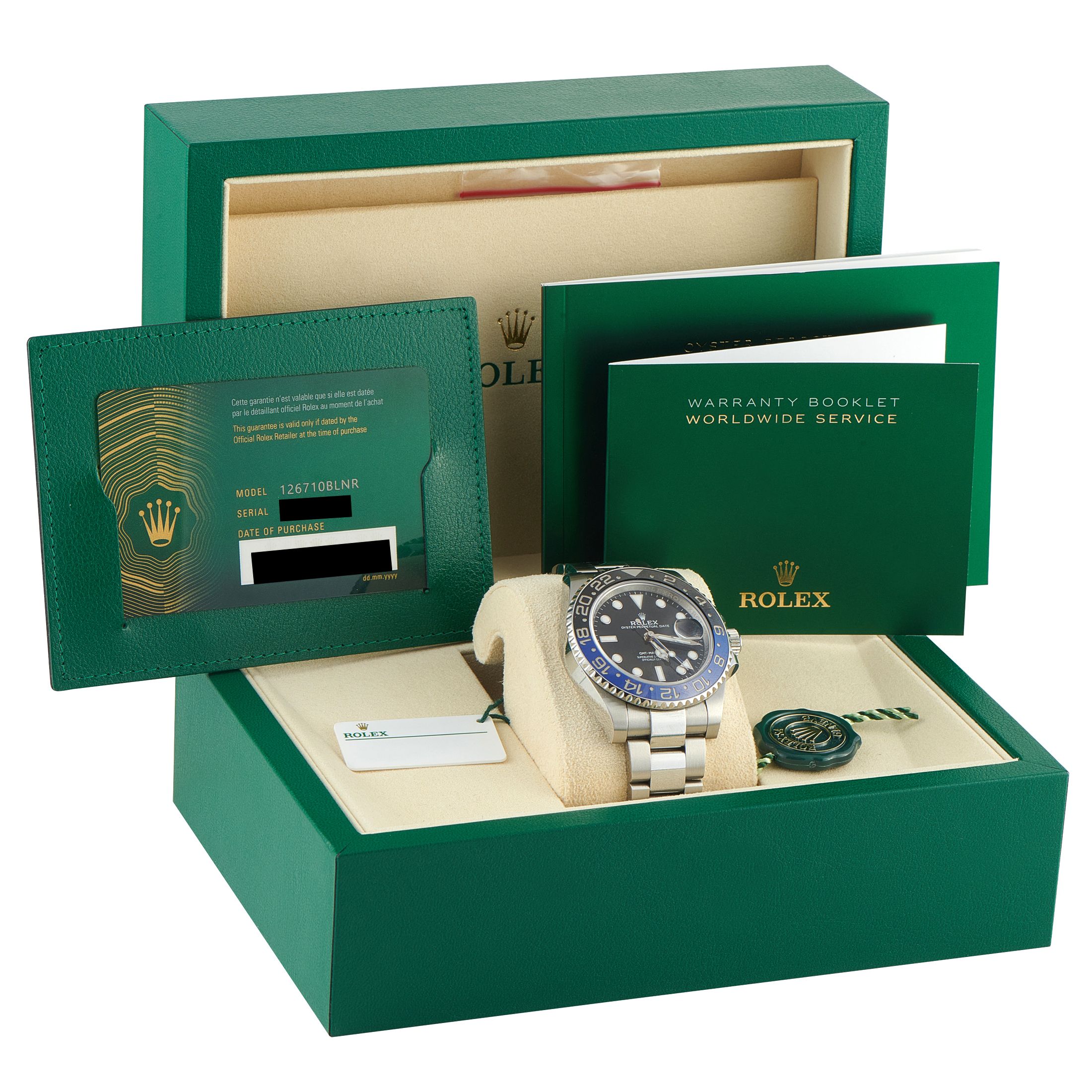 Rolex GMT-Master II Batman Steel Oyster Watch 126710BLNR