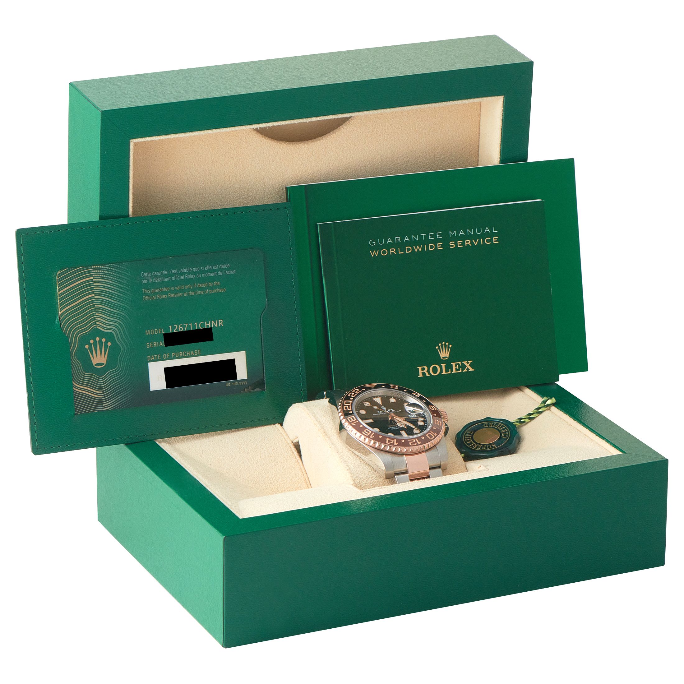 Rolex GMT-Master II Root Beer Two-Tone Oyster Watch 126711CHNR