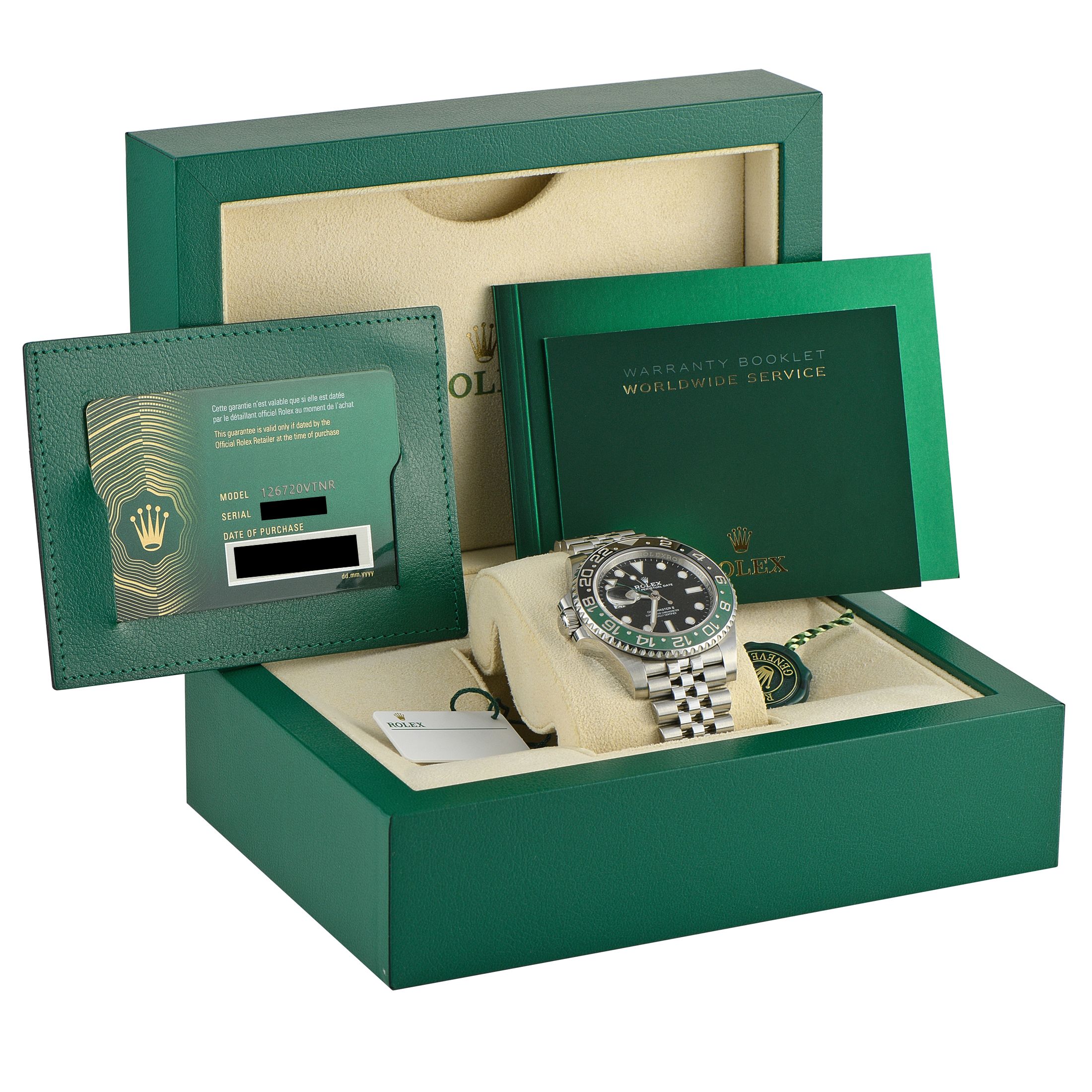 Rolex GMT-Master II Left-Hand Sprite Steel Jubilee Watch 126720VTNR-0002