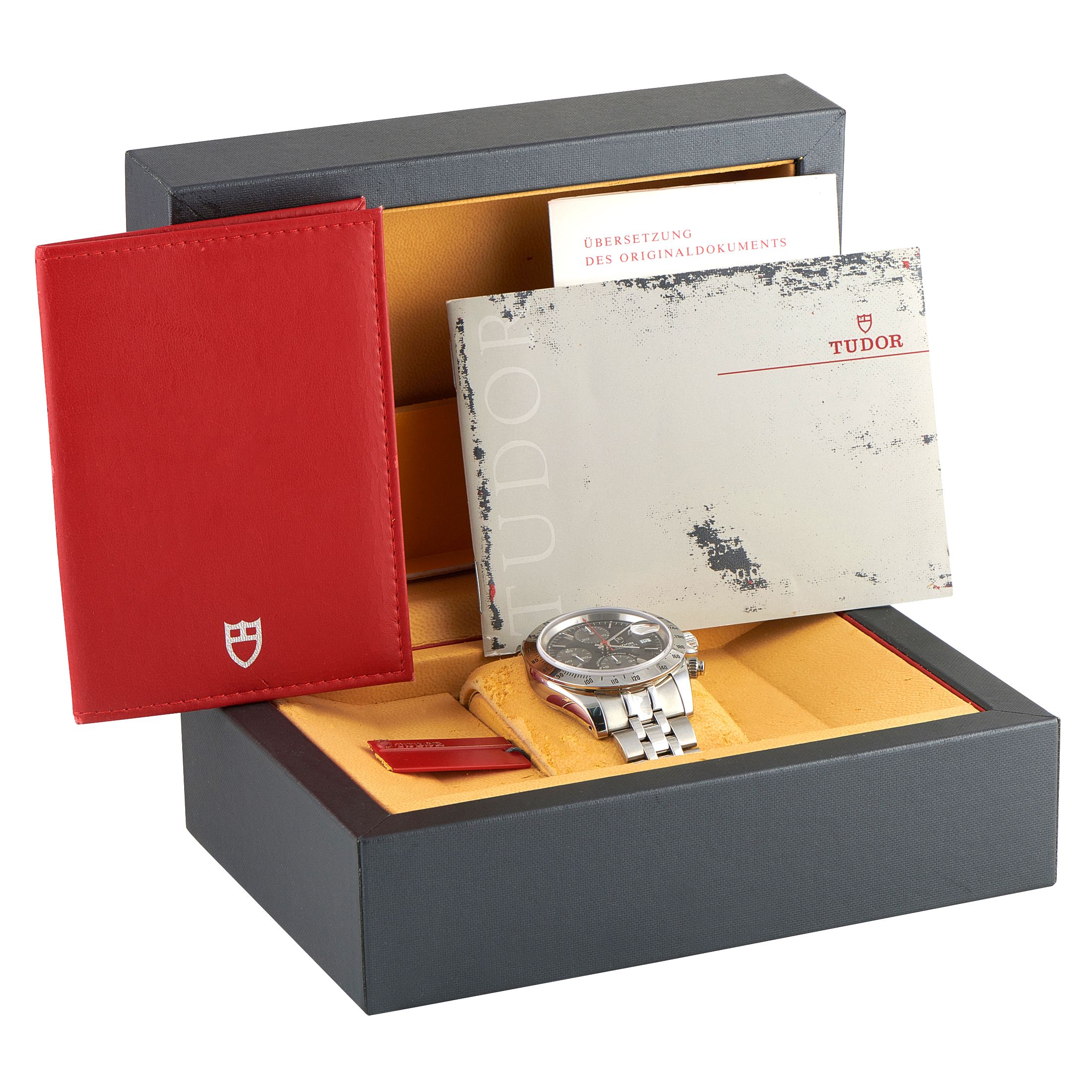 Tudor Prince Date Chronograph Steel Watch 79280P
