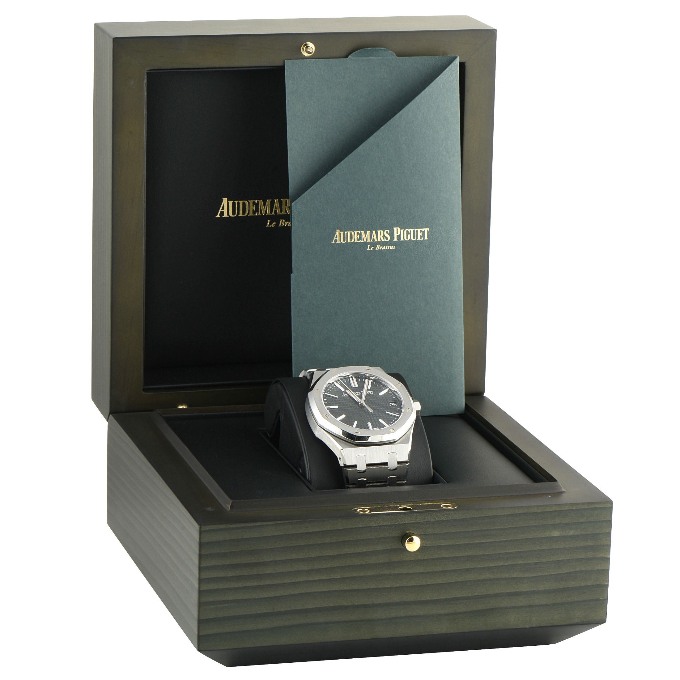 Audemars Piguet Royal Oak Khaki Dial Steel Watch 15510ST.OO.1320ST.09