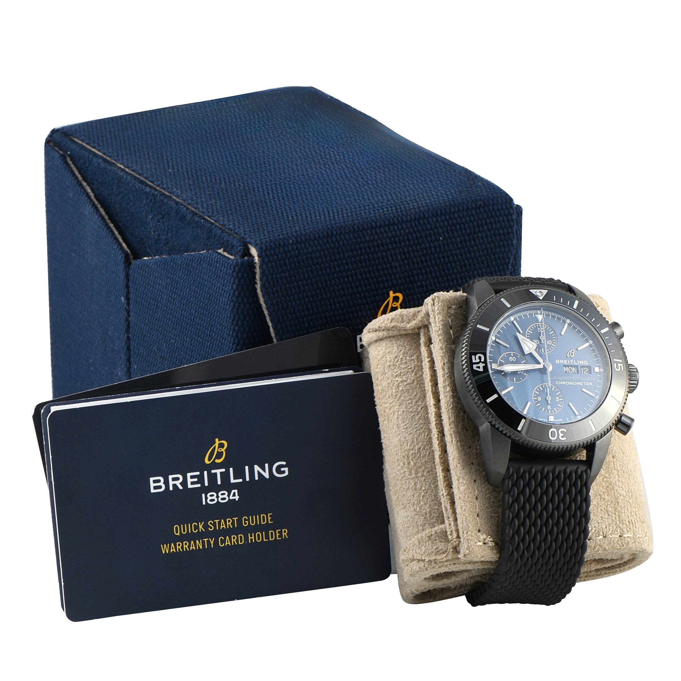 Breitling SuperOcean Heritage Chronograph 44 DLC-Coated Steel Watch M13313101C1S1