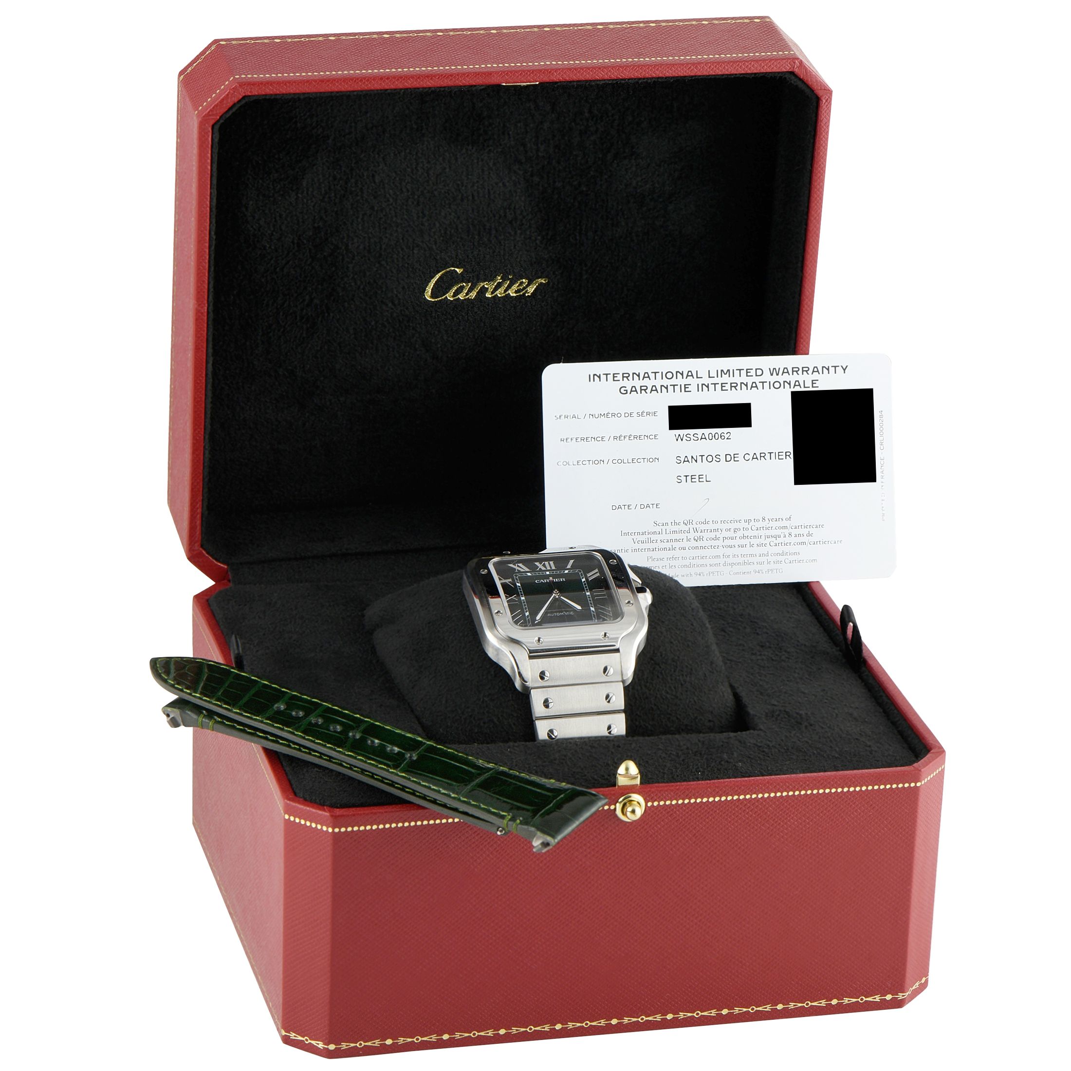 Cartier Santos Large Model Steel Watch WSSA0062