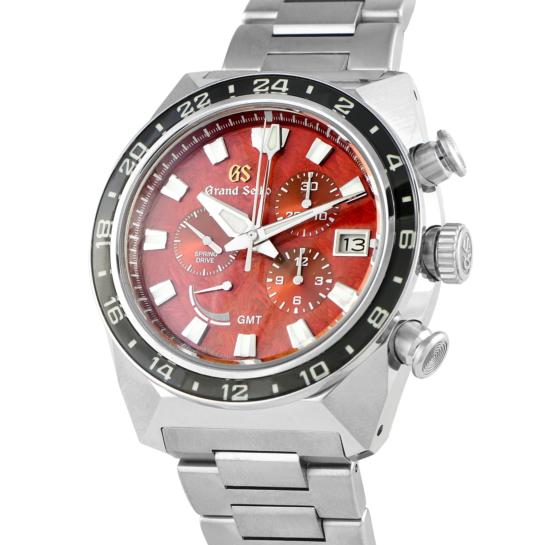 Grand Seiko Spring Drive Chronograph GMT Titanium Watch SBGC275