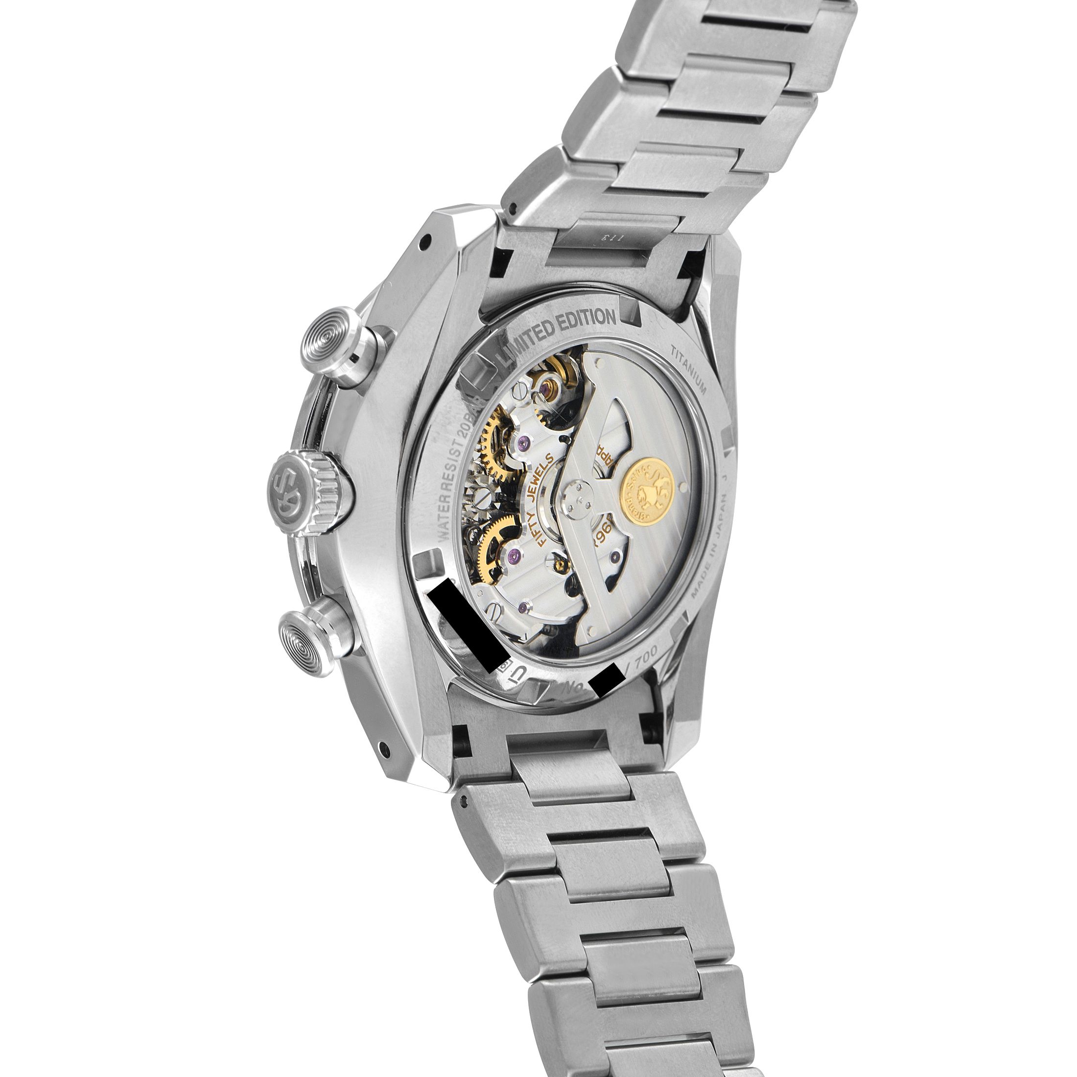 Grand Seiko Spring Drive Chronograph GMT Titanium Watch SBGC275