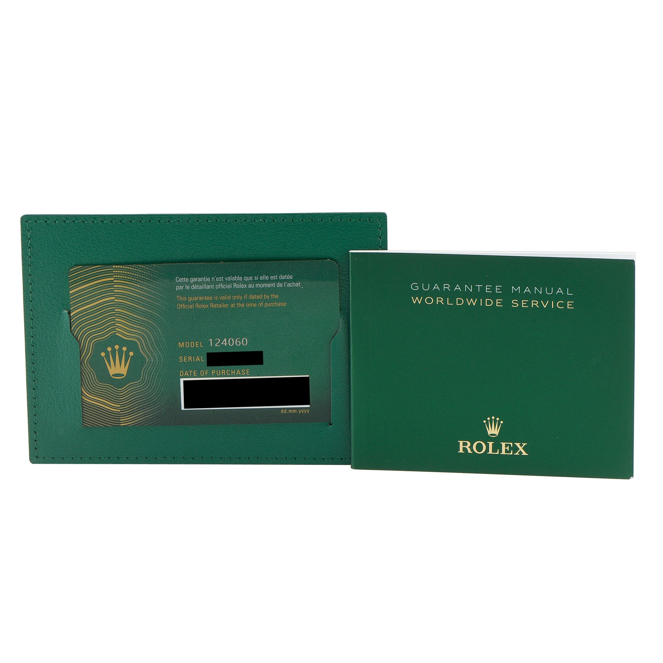 Rolex Submariner Black Dial Oystersteel Watch 124060