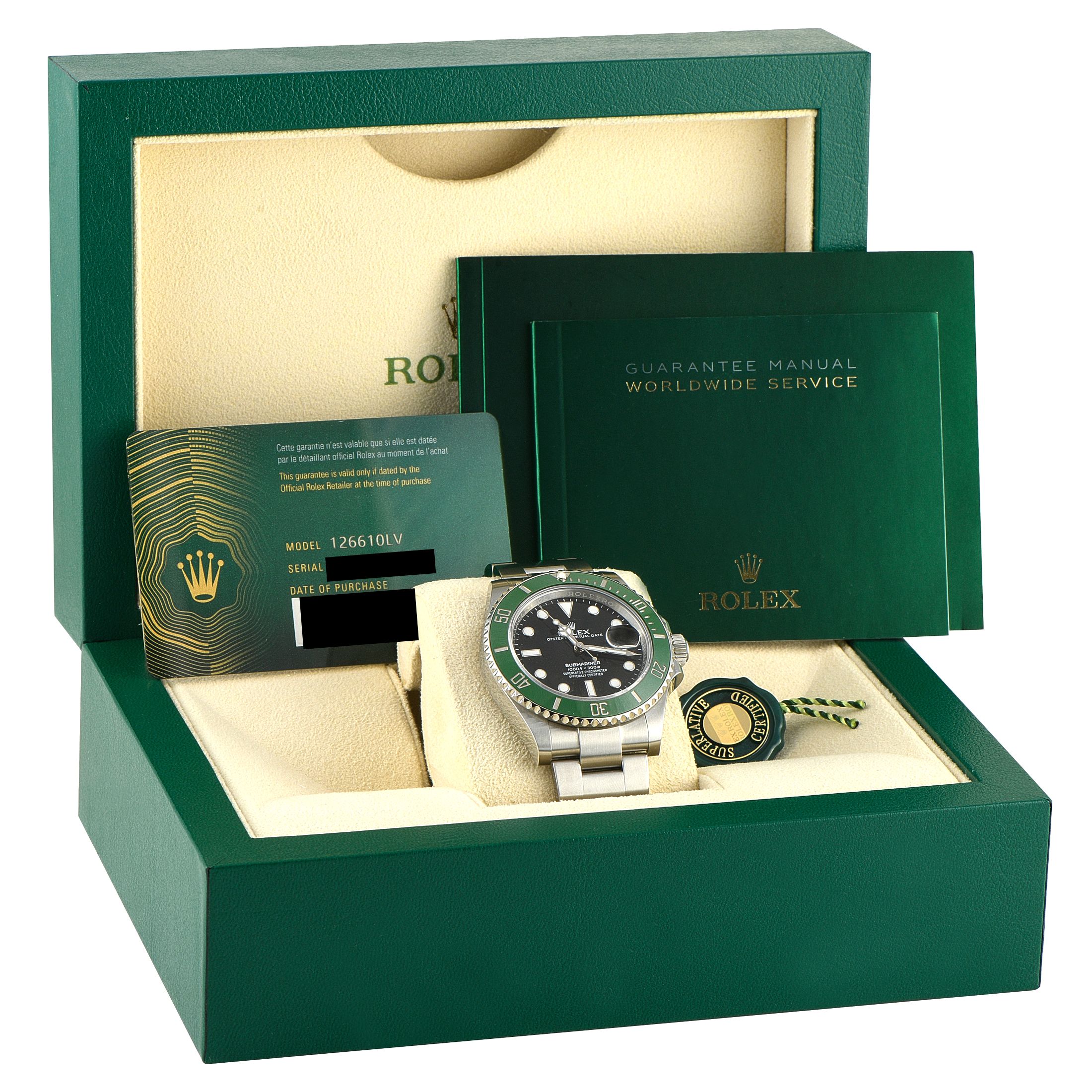 Rolex Submariner Date Starbucks Steel Watch 126610LV