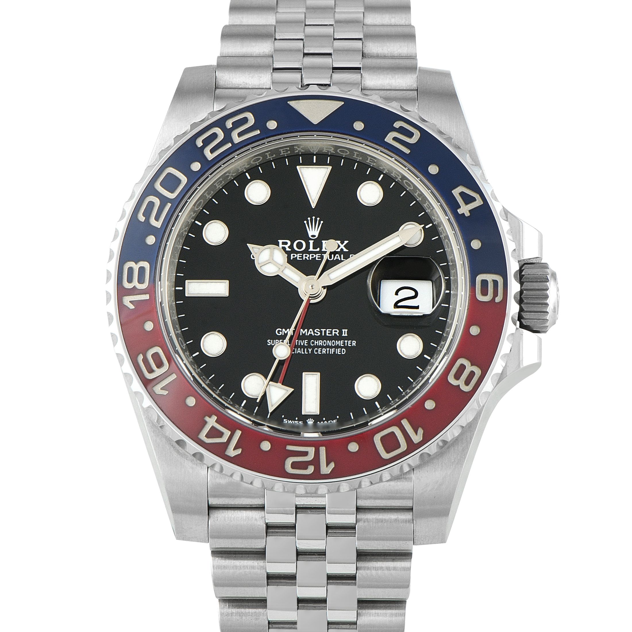 Rolex GMT-Master II Pepsi Steel Jubilee Watch 126710BLRO