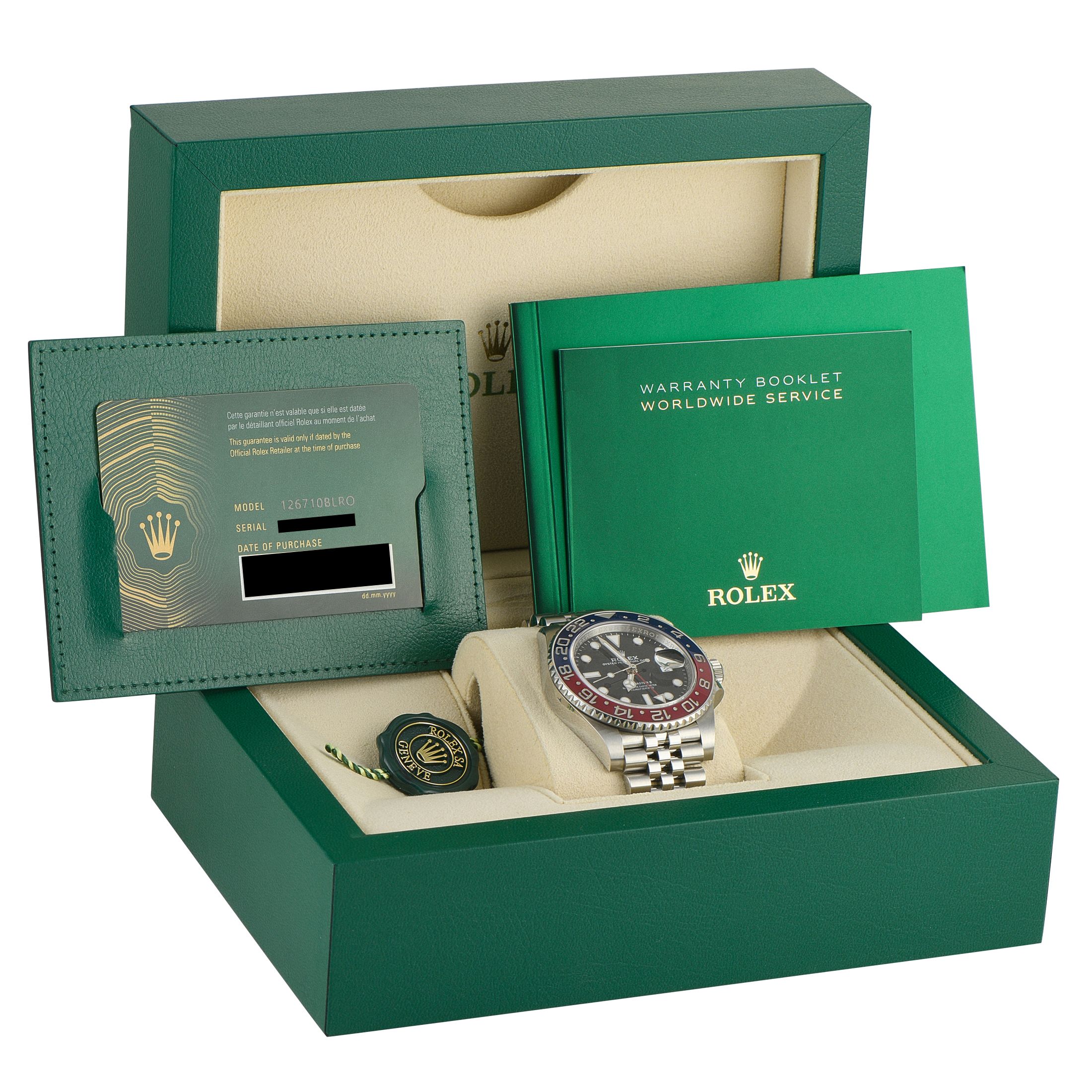 Rolex GMT-Master II Pepsi Steel Jubilee Watch 126710BLRO