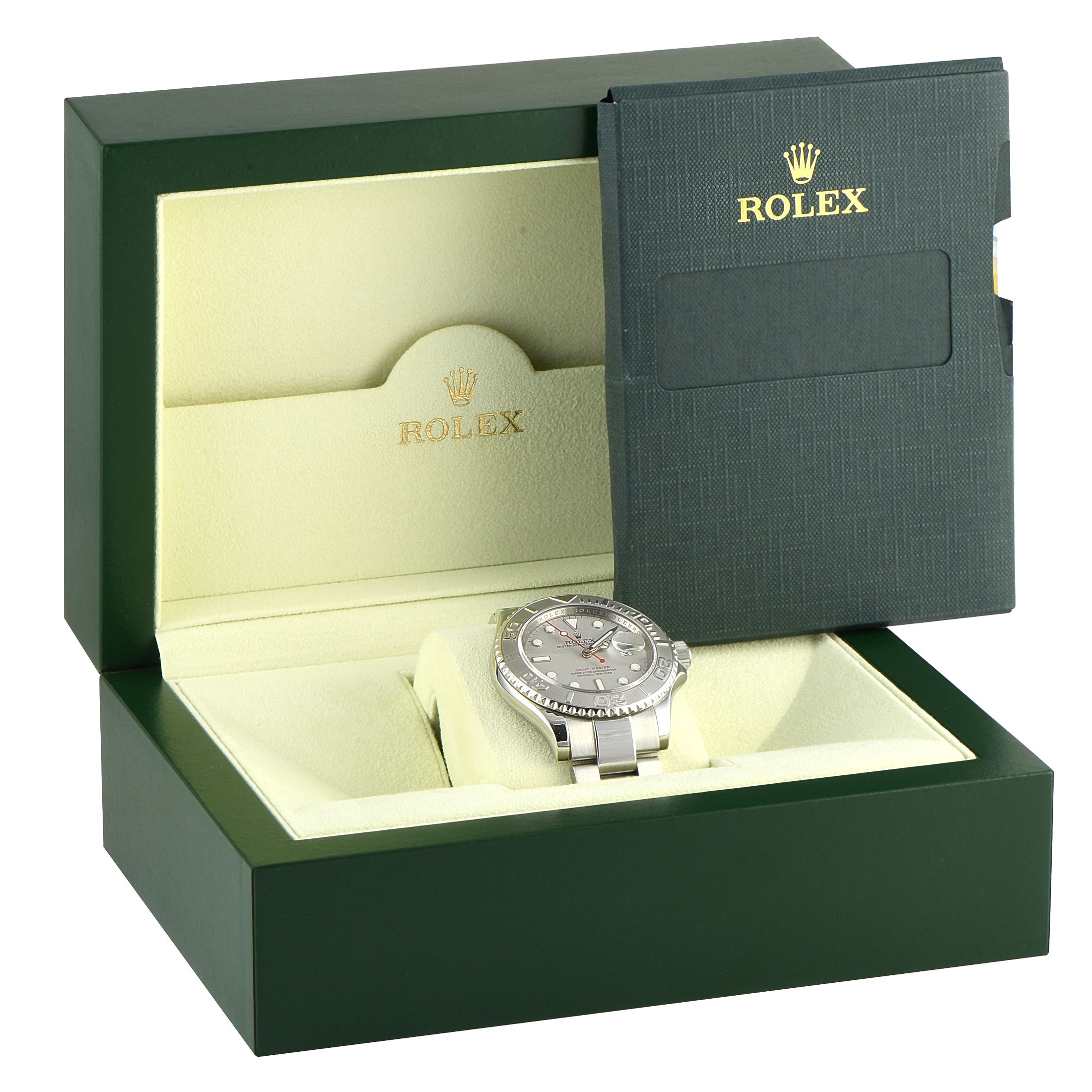 Rolex Yacht-Master 40 Platinum Dial Steel and Platinum Watch 16622