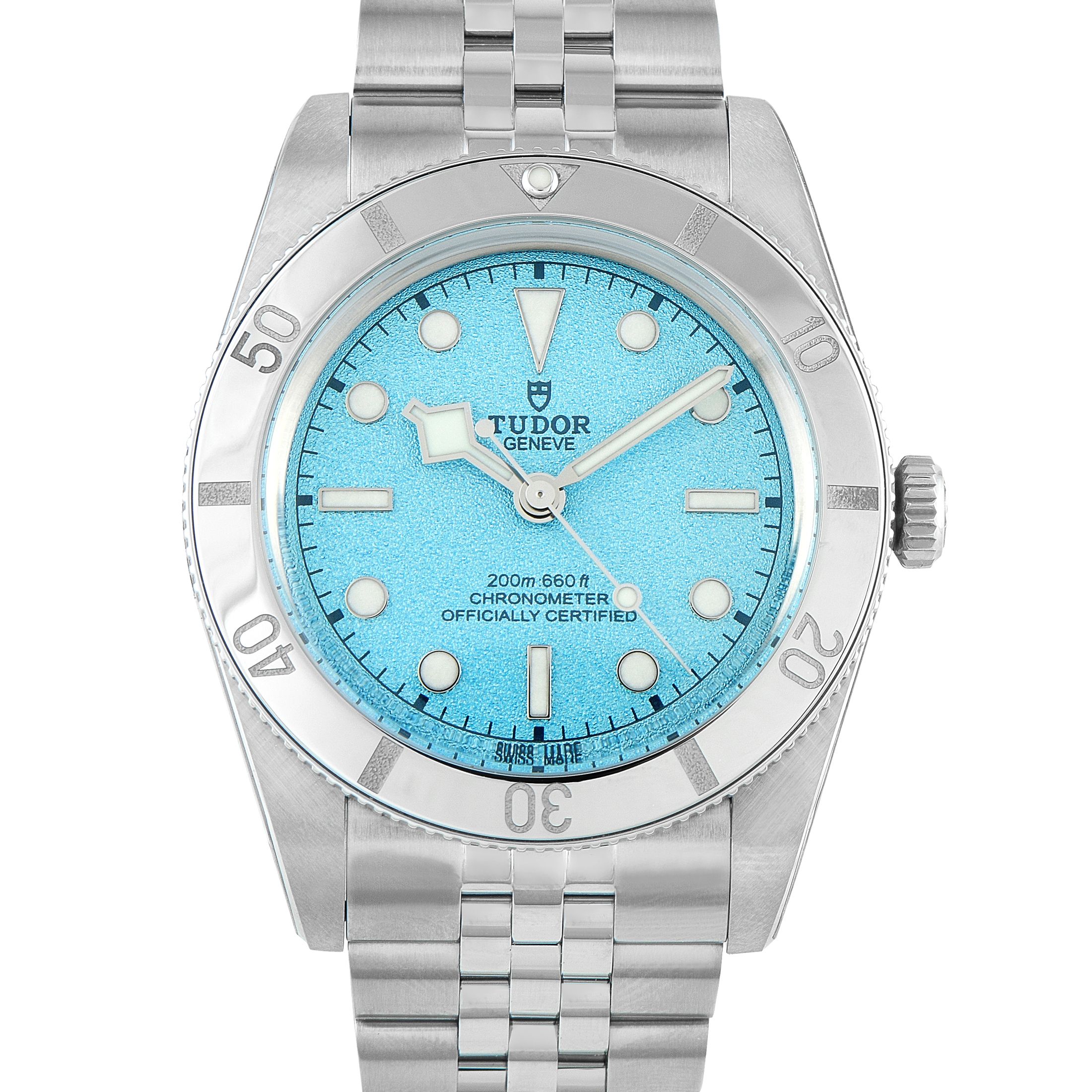 Tudor Black Bay 54 Lagoon Blue Steel Watch 79000N