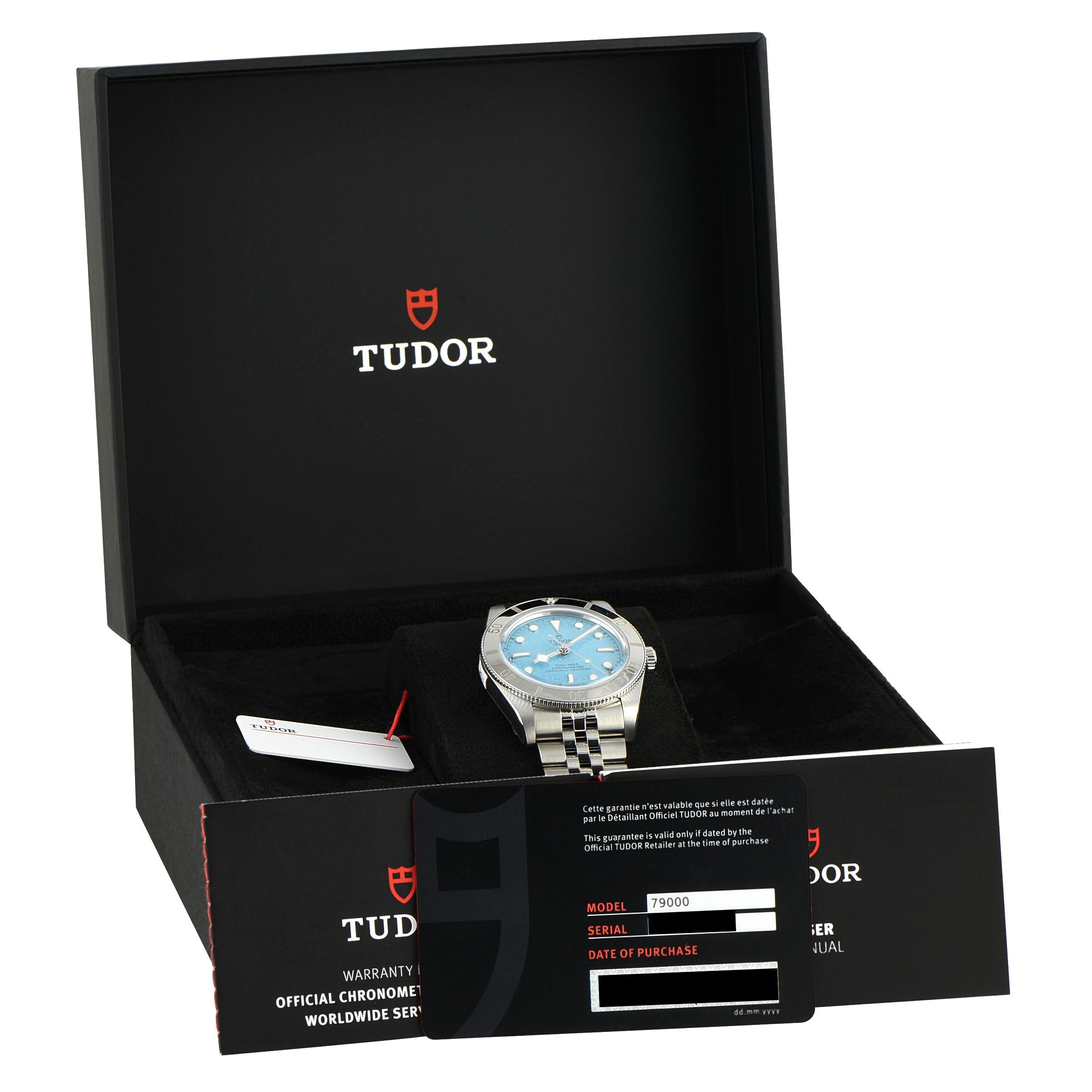 Tudor Black Bay 54 Lagoon Blue Steel Watch 79000N