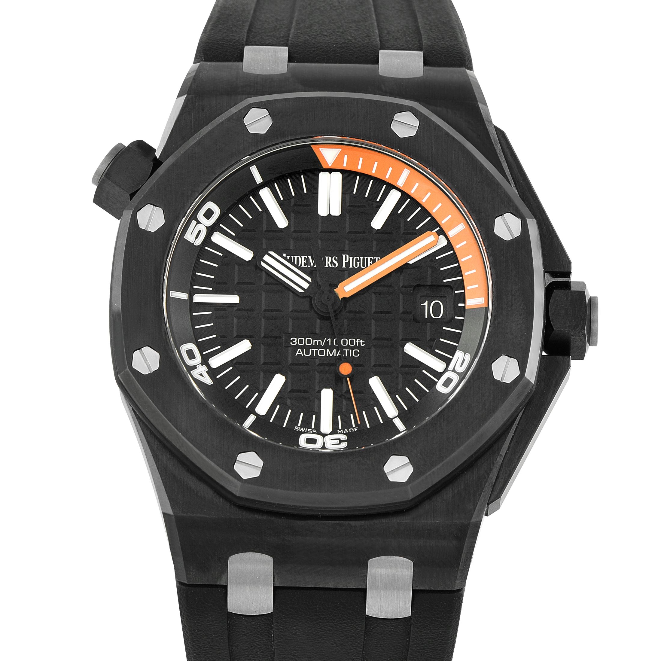 Audemars Piguet Royal Oak Offshore Diver Black Ceramic Watch 15707CE.OO.A002CA.01