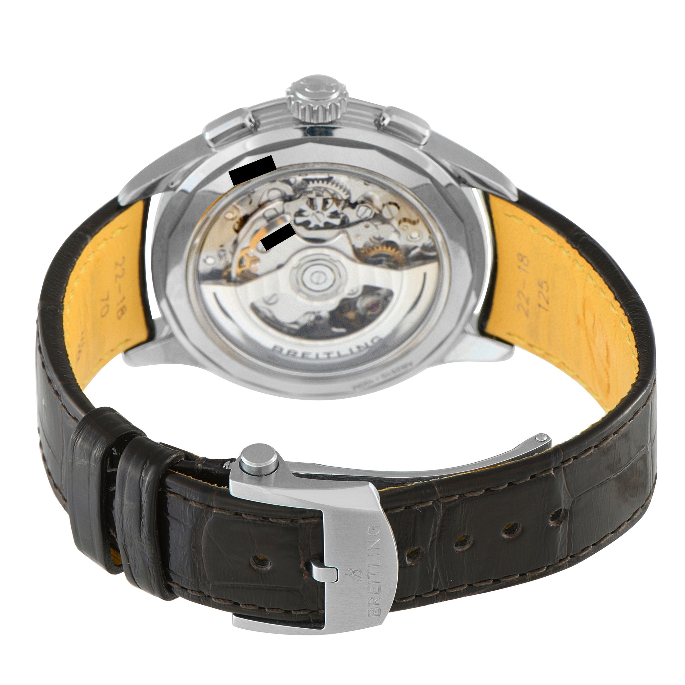 Breitling Premier B25 Datora 42 Copper Dial Steel Watch AB2510201K1P1