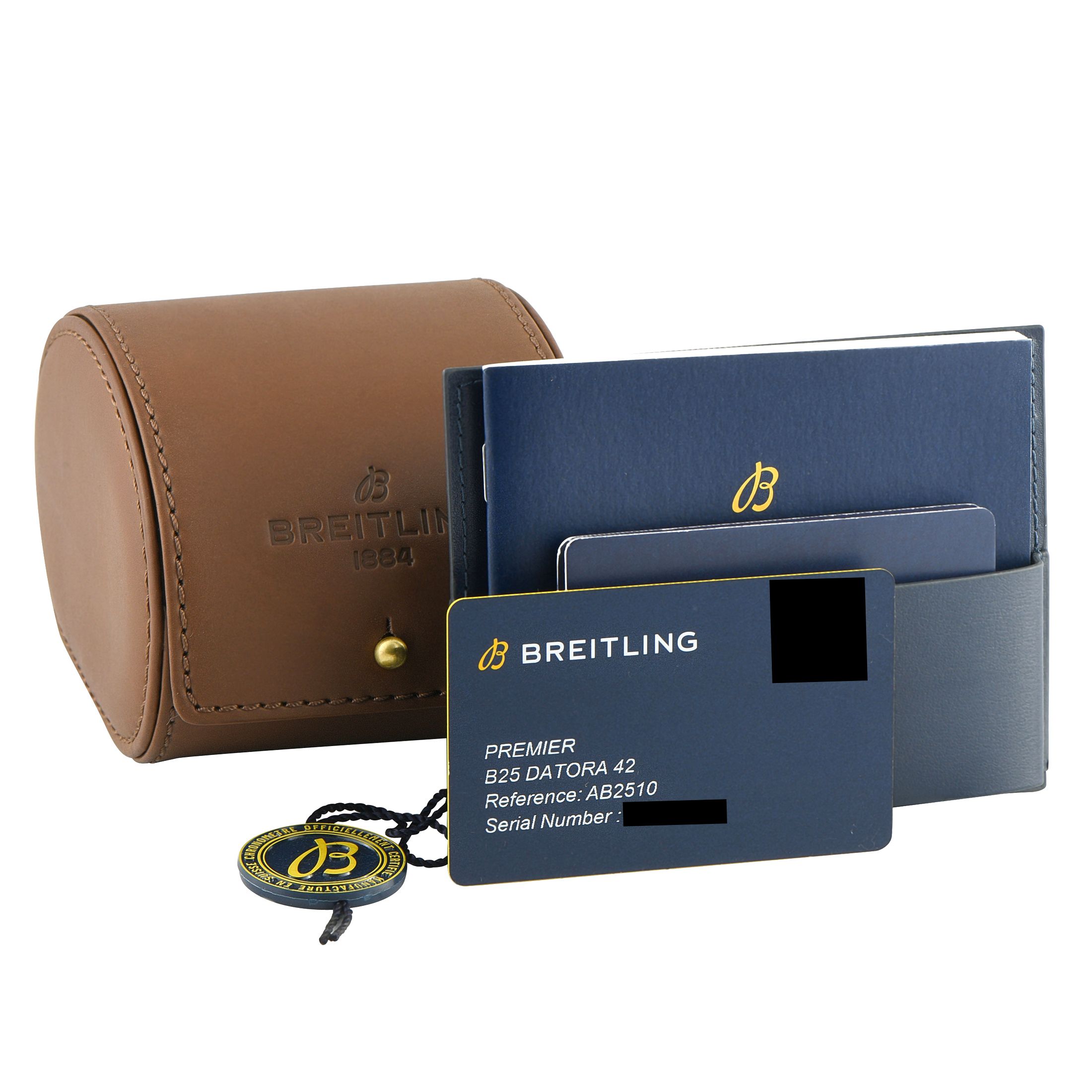 Breitling Premier B25 Datora 42 Copper Dial Steel Watch AB2510201K1P1